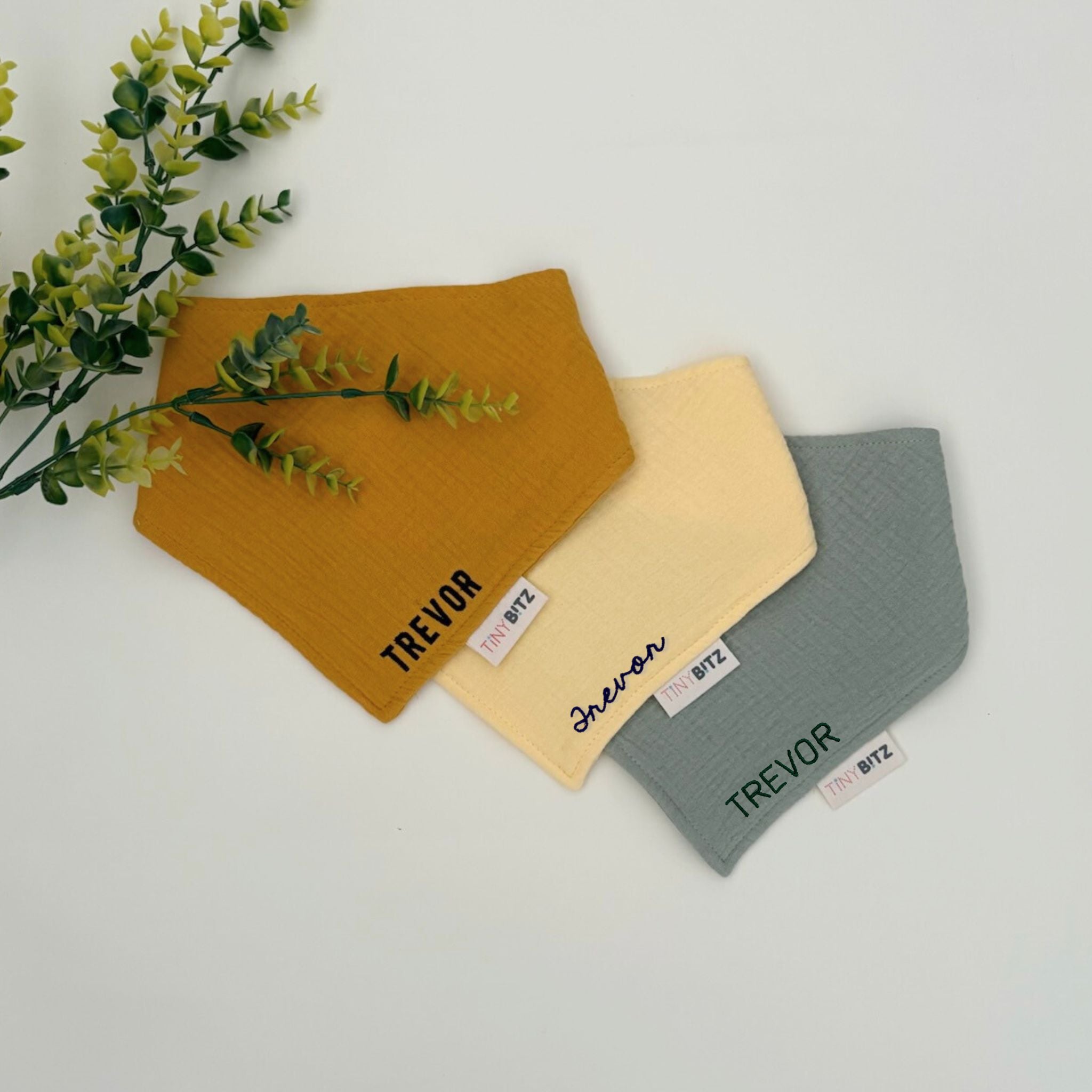 Personalized Bib Bundle for Baby Boys