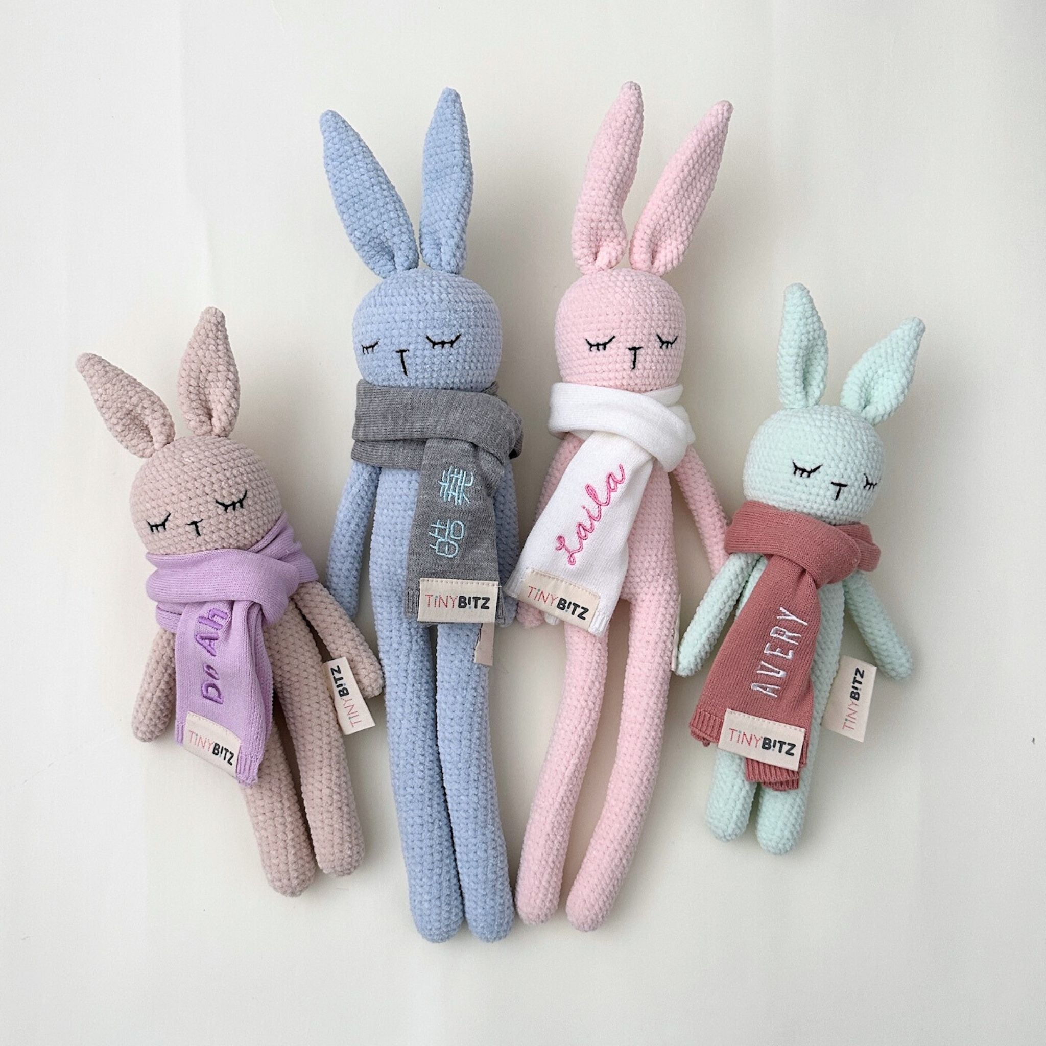 Personalized Crochet Bunny