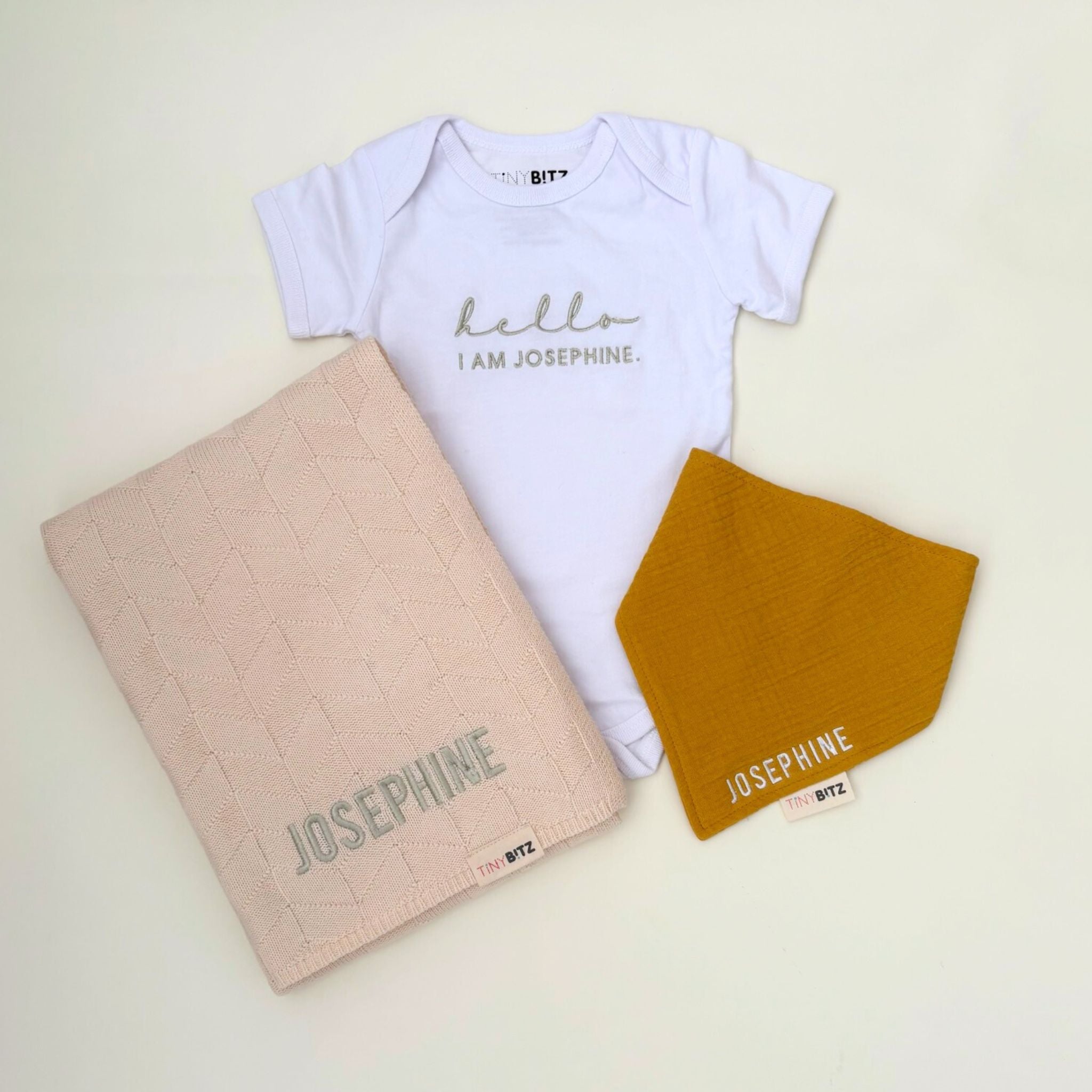 Embroidery Blanket Set for Baby Boys