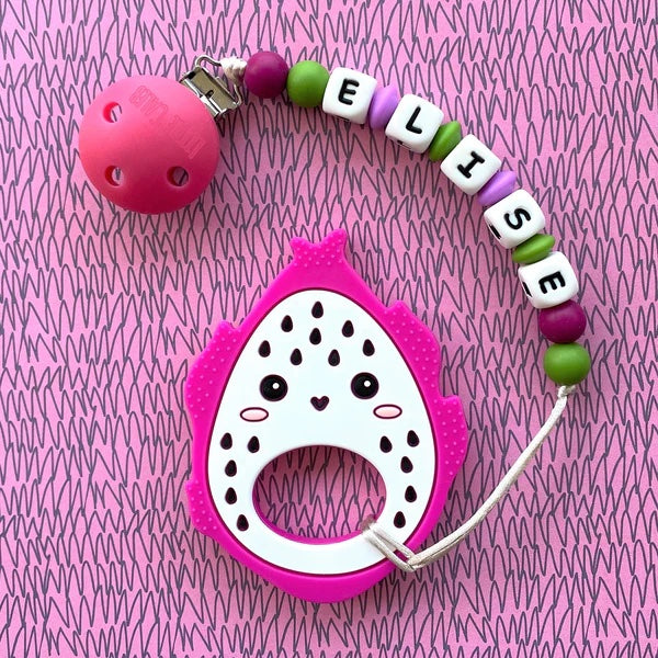 Personalized Teether: Dragon Fruit