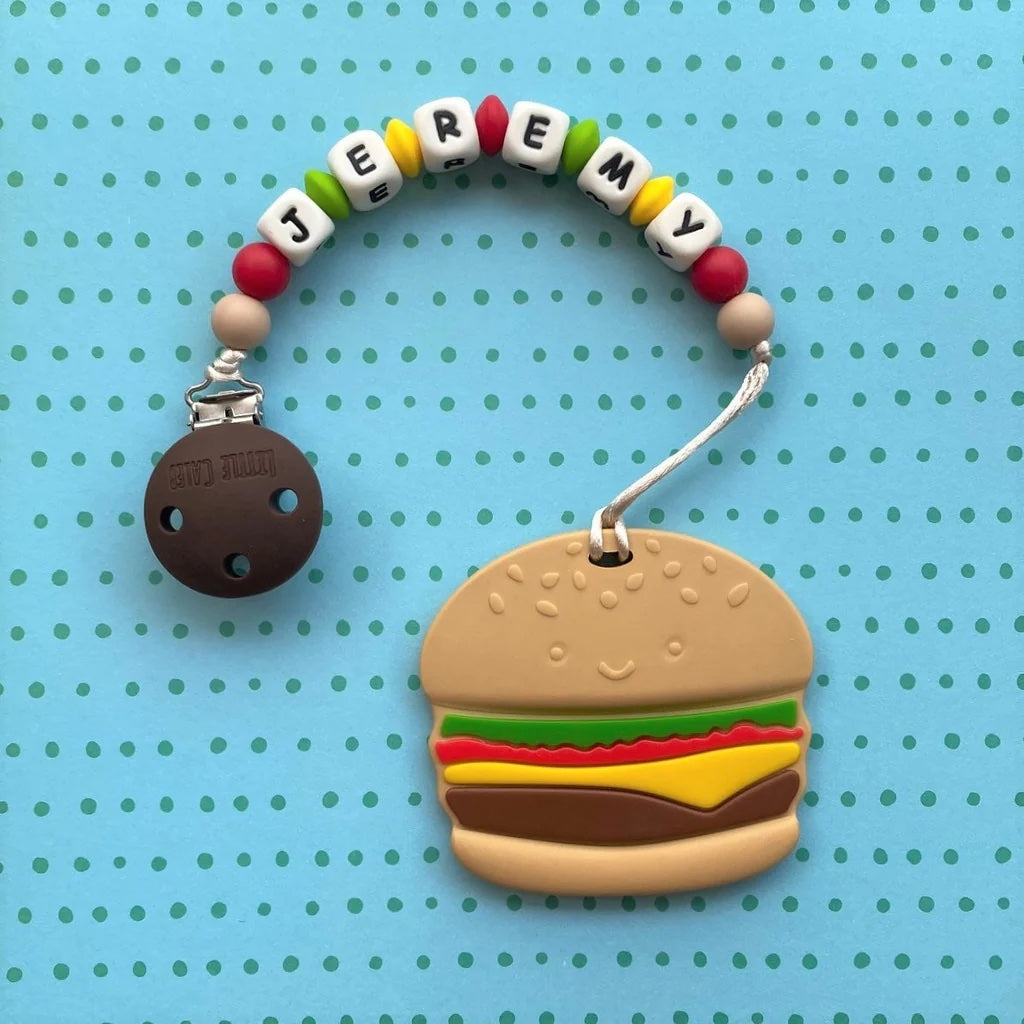 Personalized Teether: Hamburger