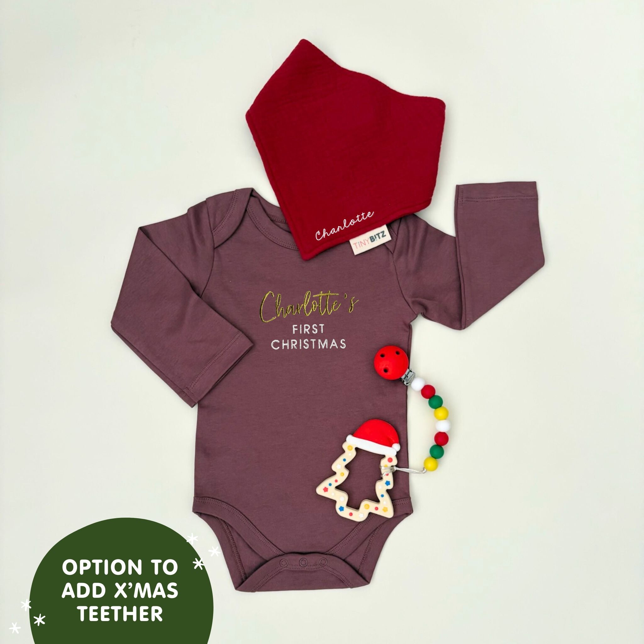 My First Christmas Onesie Gift Set for Baby Girls