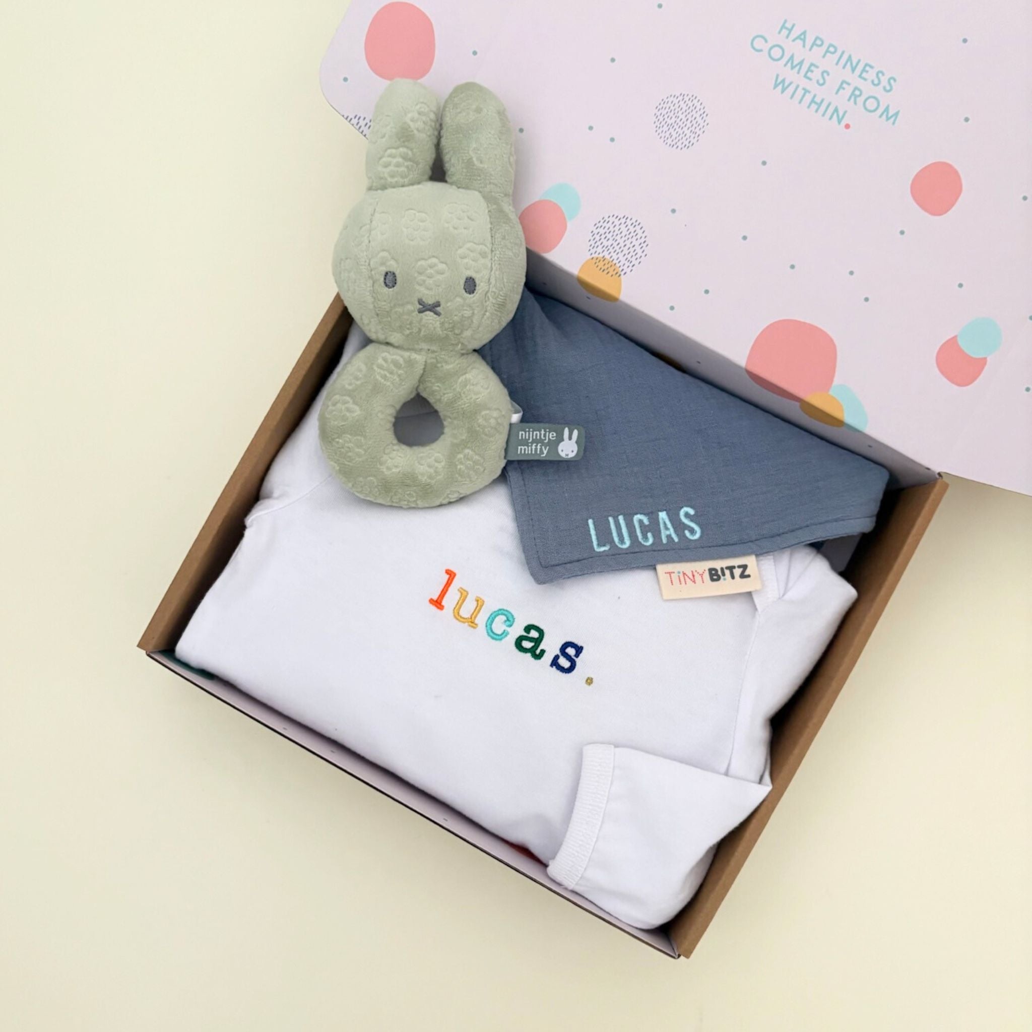 Personalized Miffy Gift Set for Baby Boys