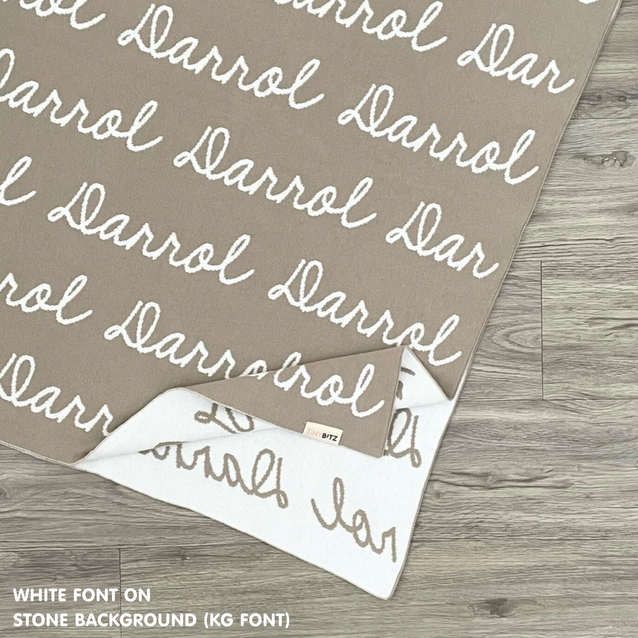 Personalized Blanket for Kids (Stone Background)