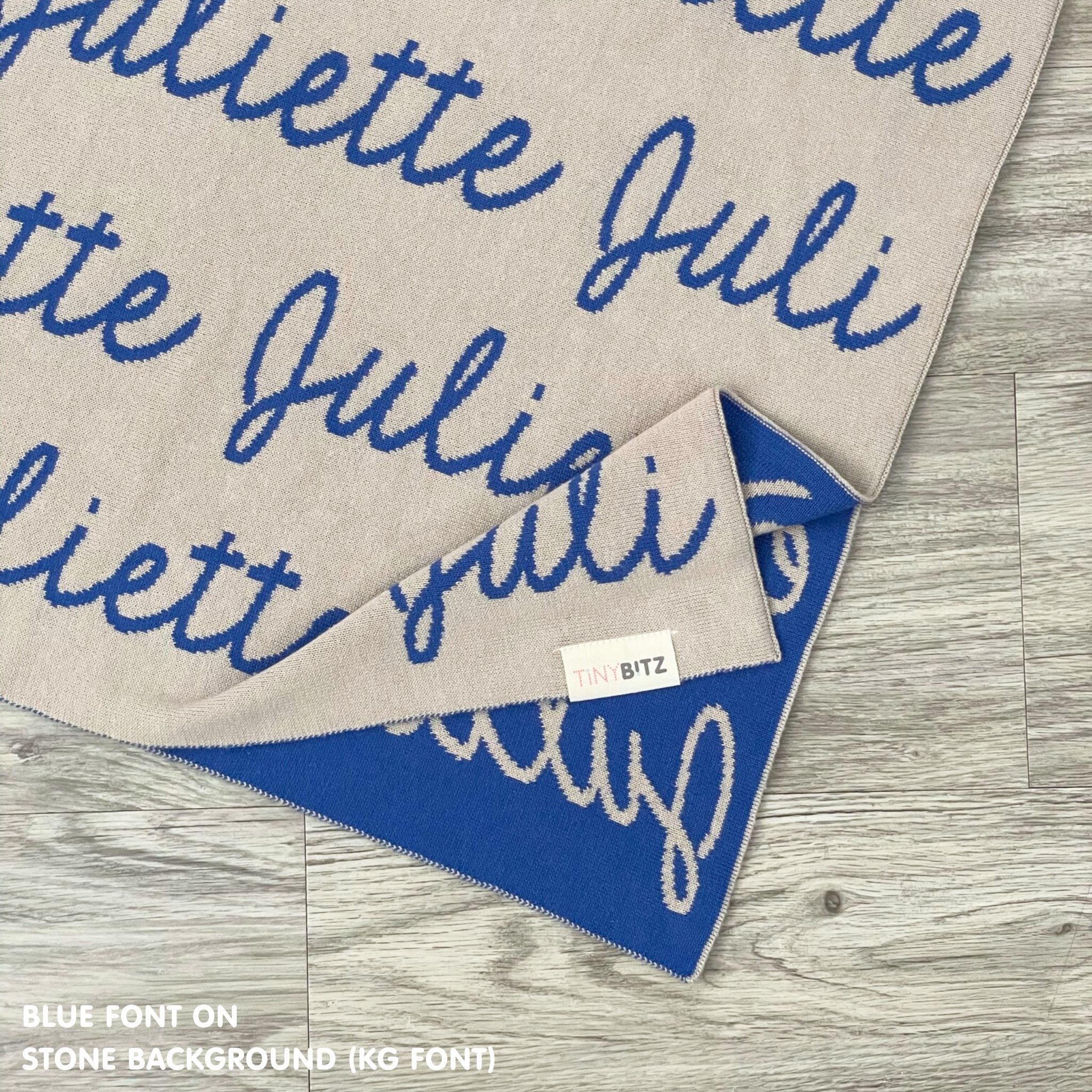 Personalized Blanket for Adults (Stone Background)