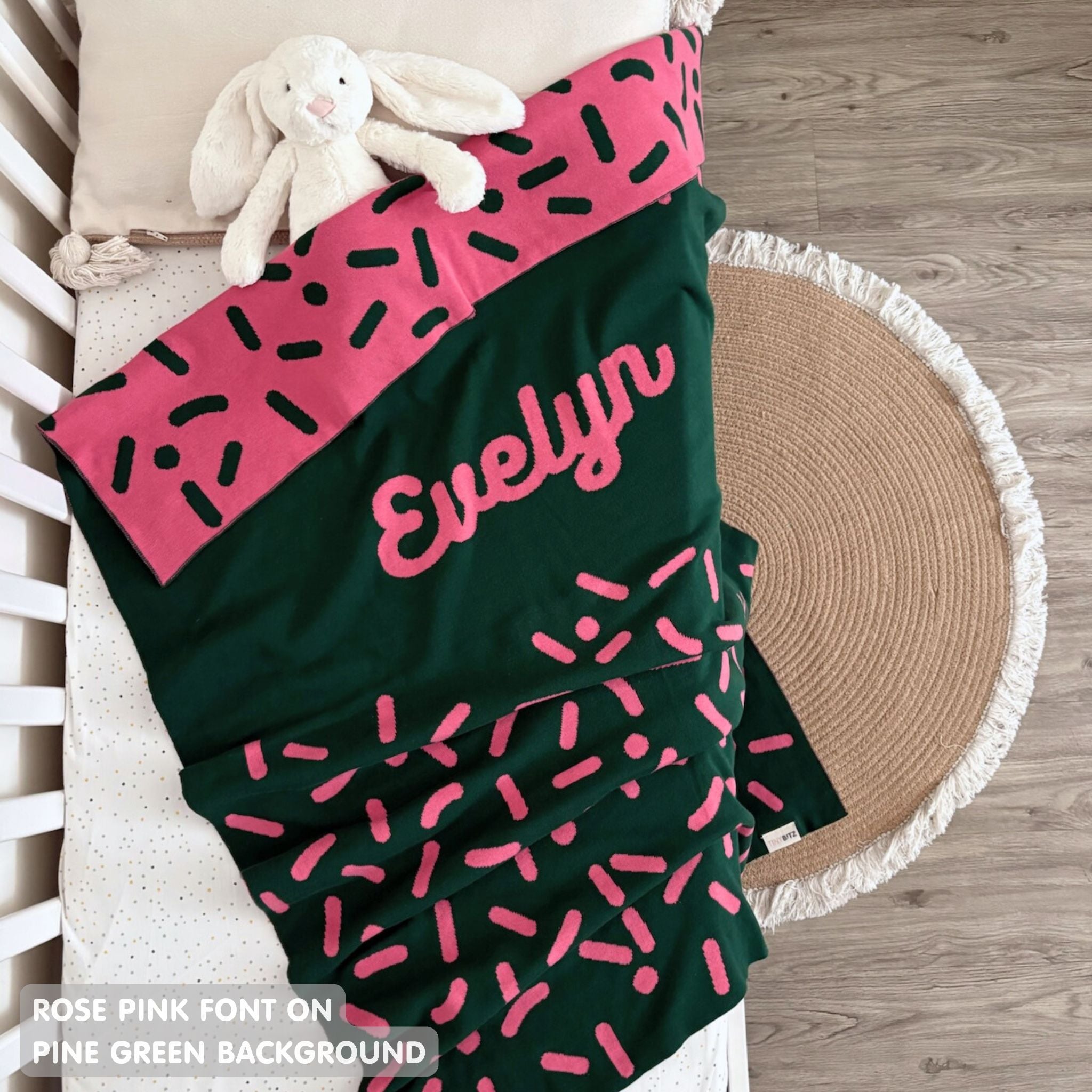 Personalized Blanket for Babies and Kids (The Confetti)