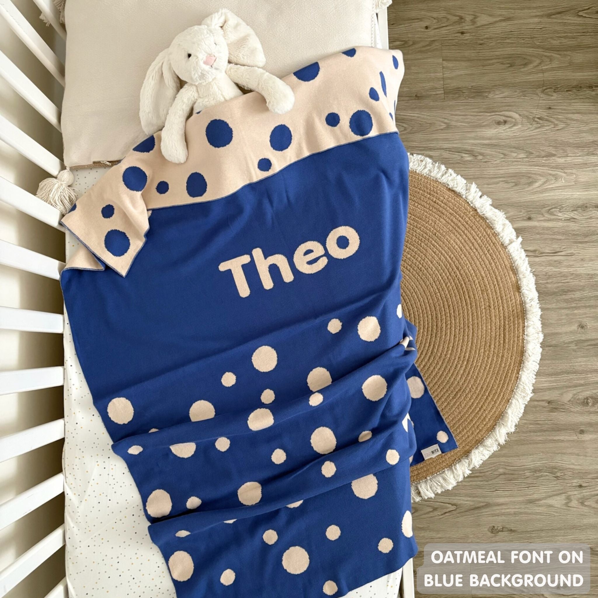 Personalized Blanket for Babies and Kids (The Dots)