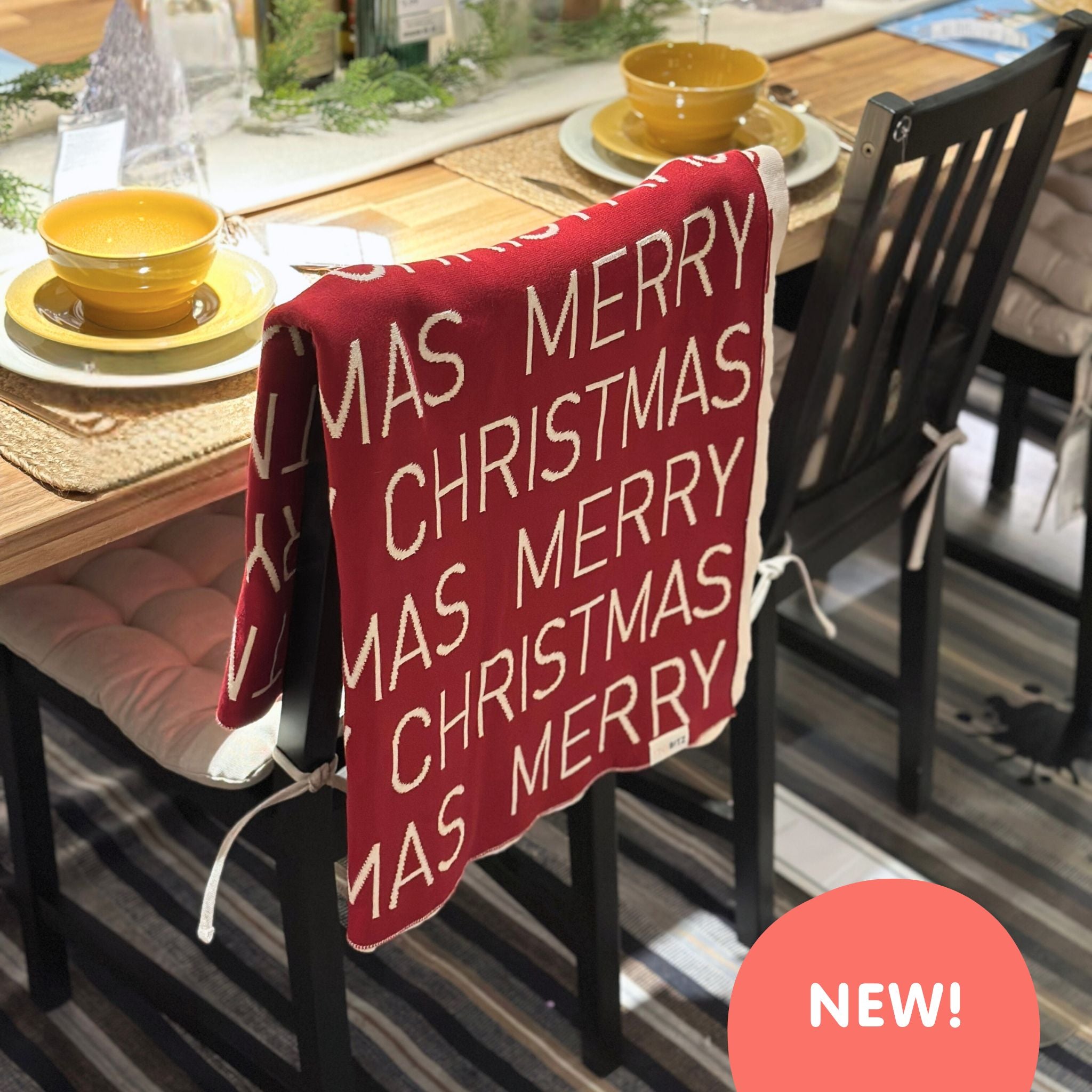 Personalized Blanket for Adults (Berry Red Background)