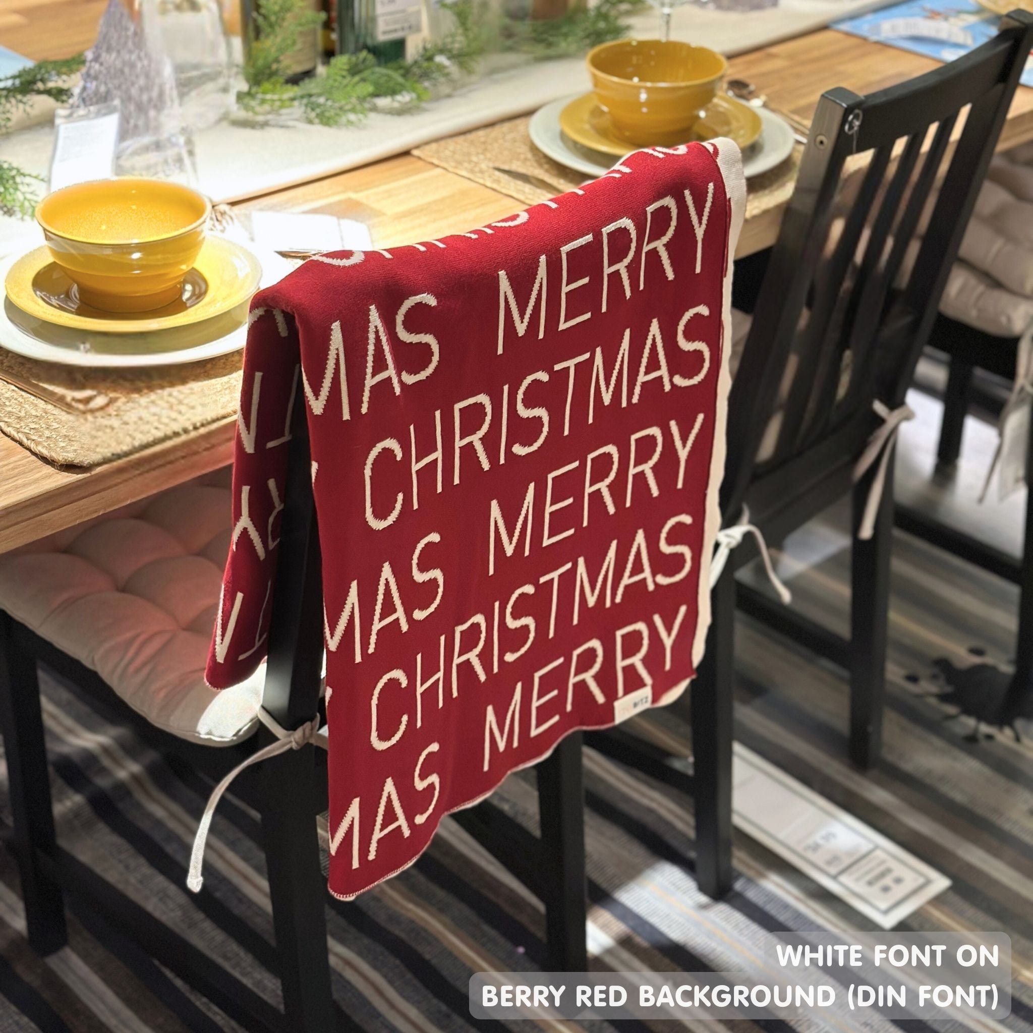 Personalized Blanket for Kids (Berry Red Background)