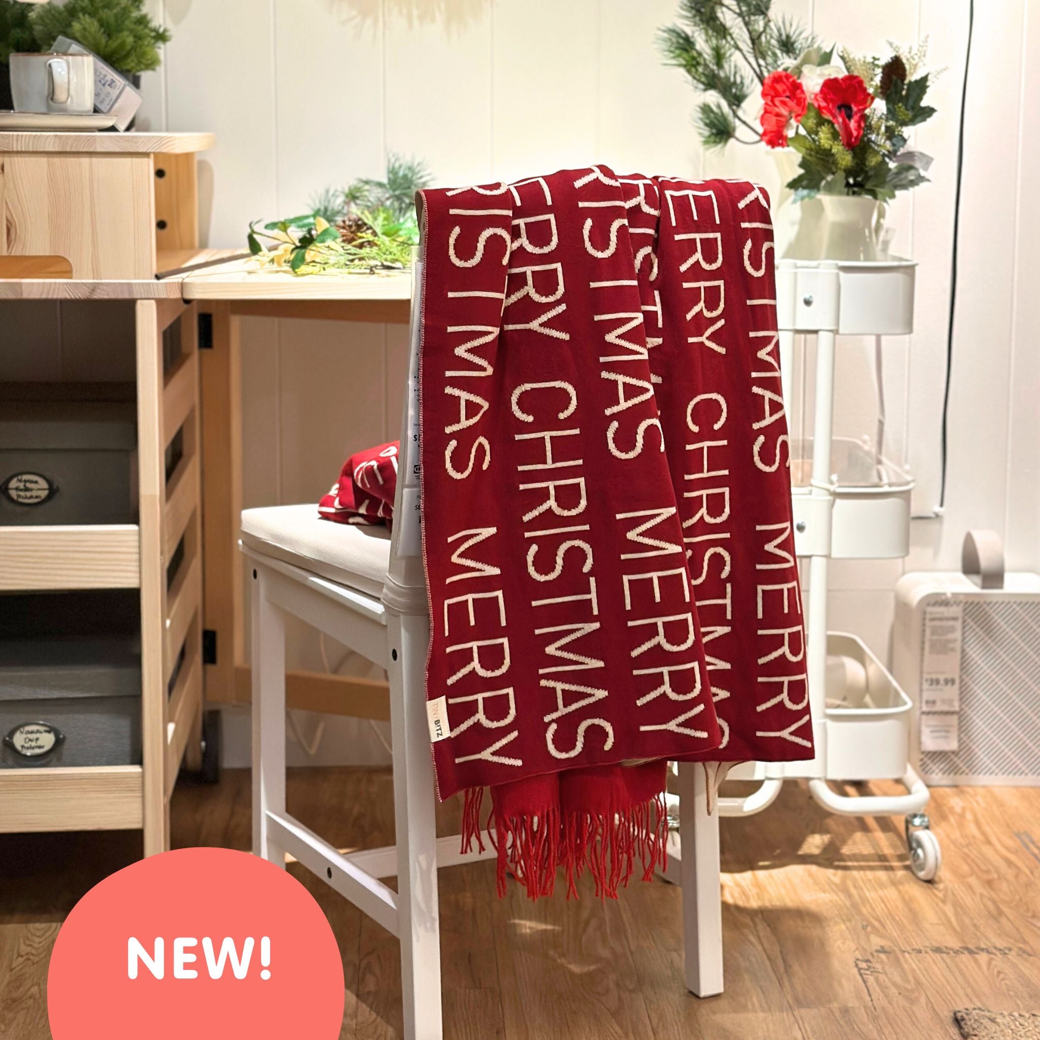 Personalized Blanket for Kids (Berry Red Background)