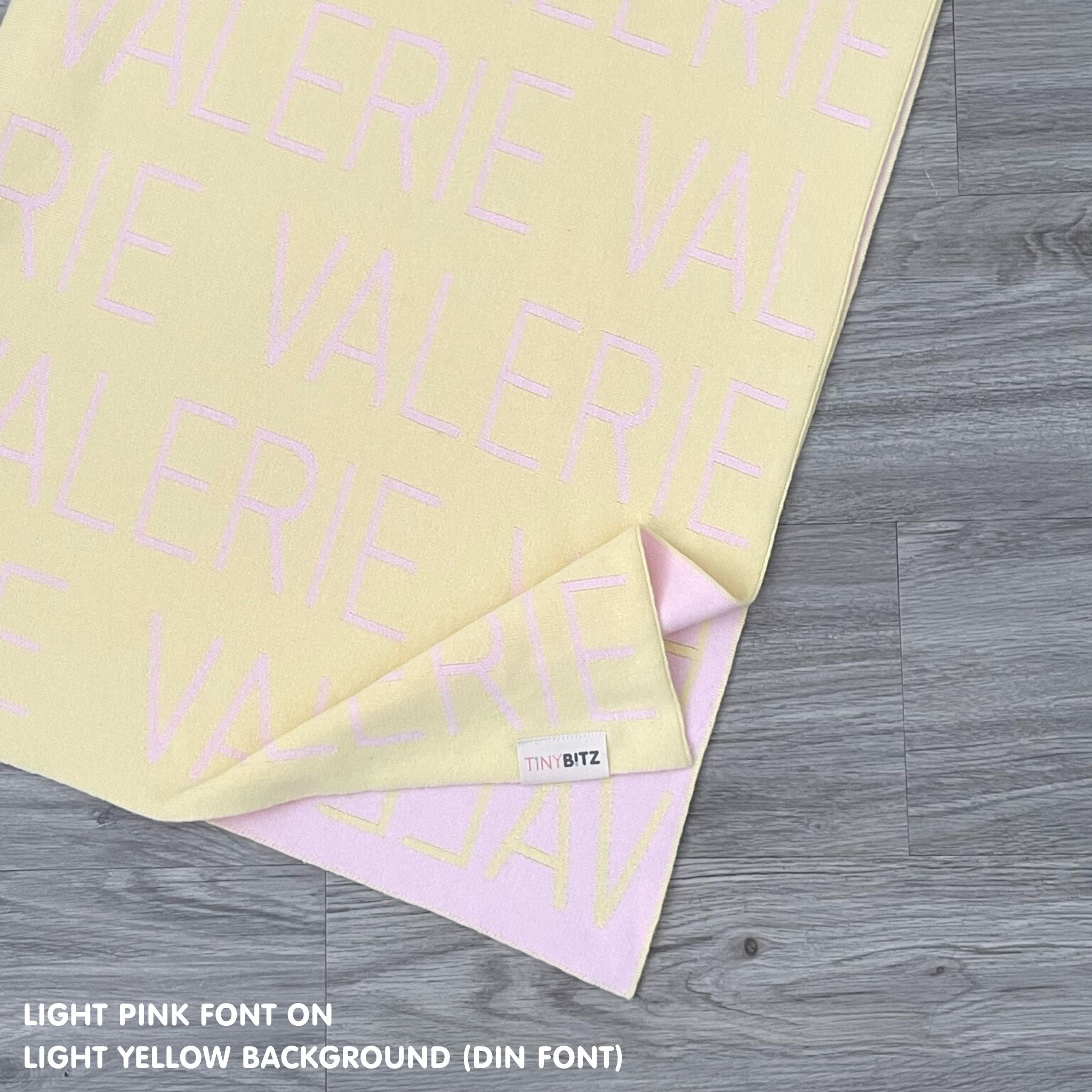 Personalized Blanket for Pets (Light Yellow Background)