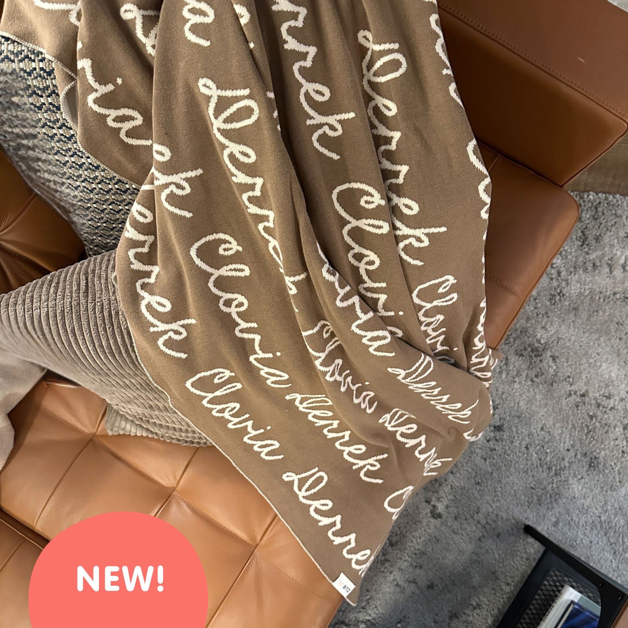 Personalized Blanket for Pets (Mushroom Background)