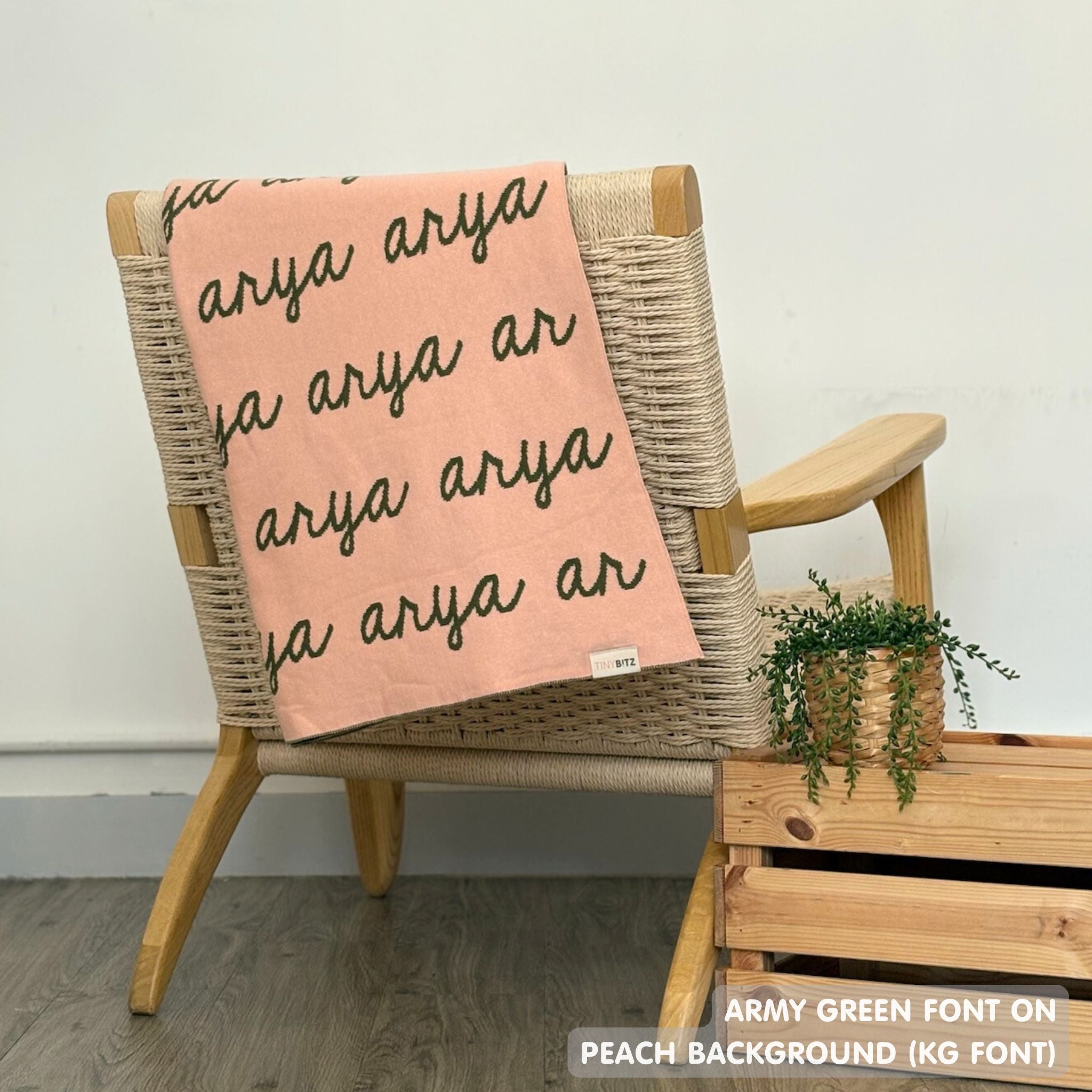 Personalized Blanket for Pets (Peach Background)