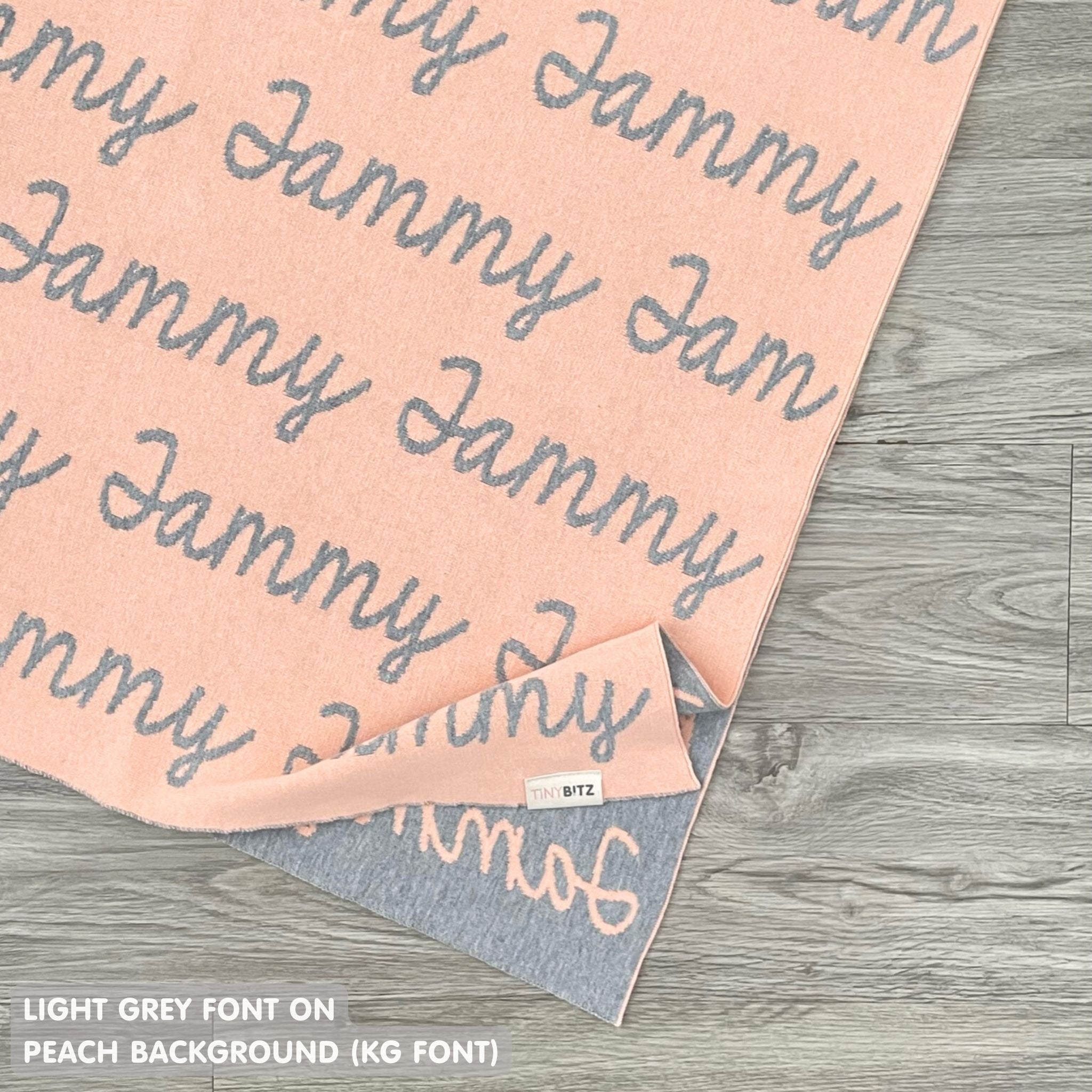 Personalized Blanket for Pets (Peach Background)