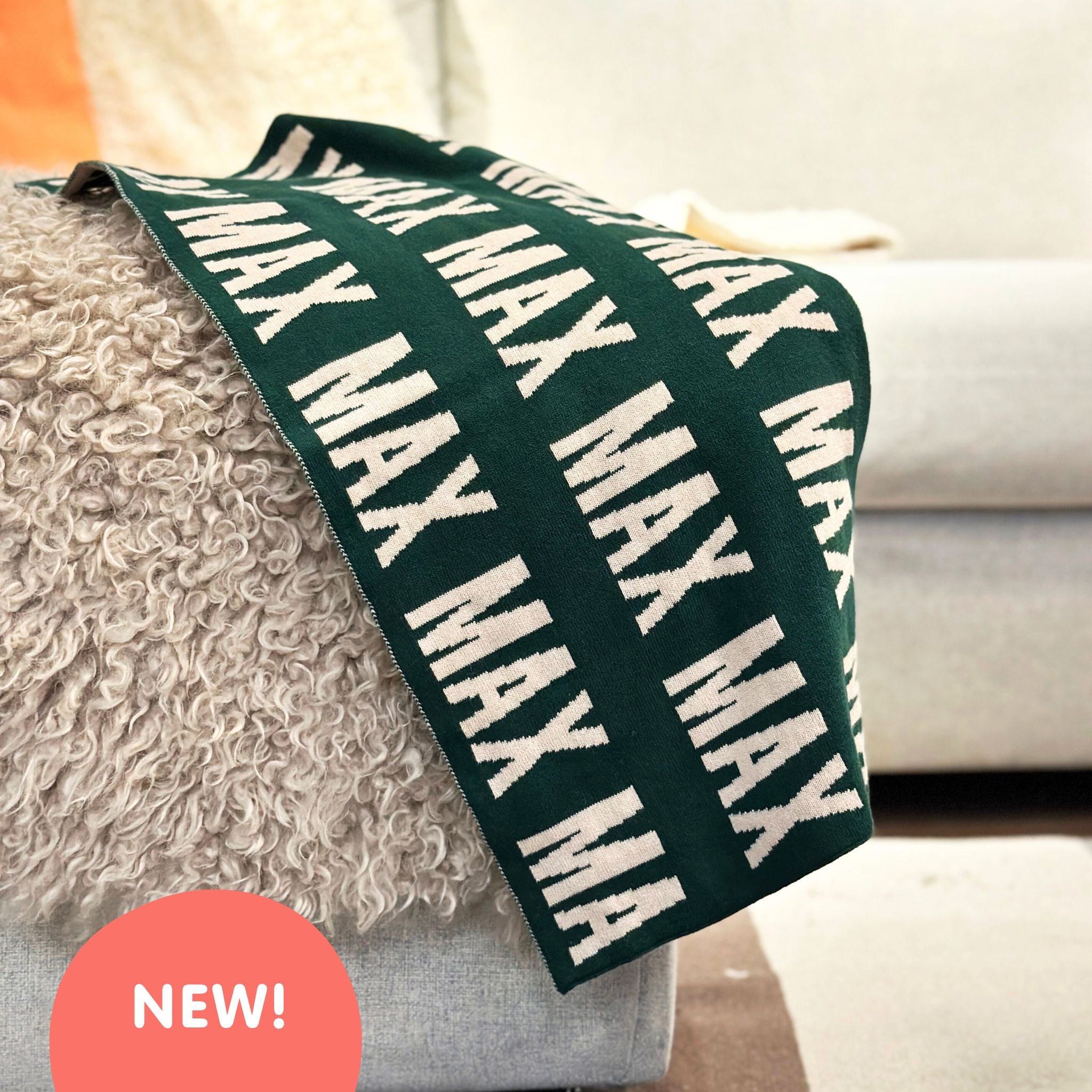 Personalized Blanket for Pets (Pine Green Background)
