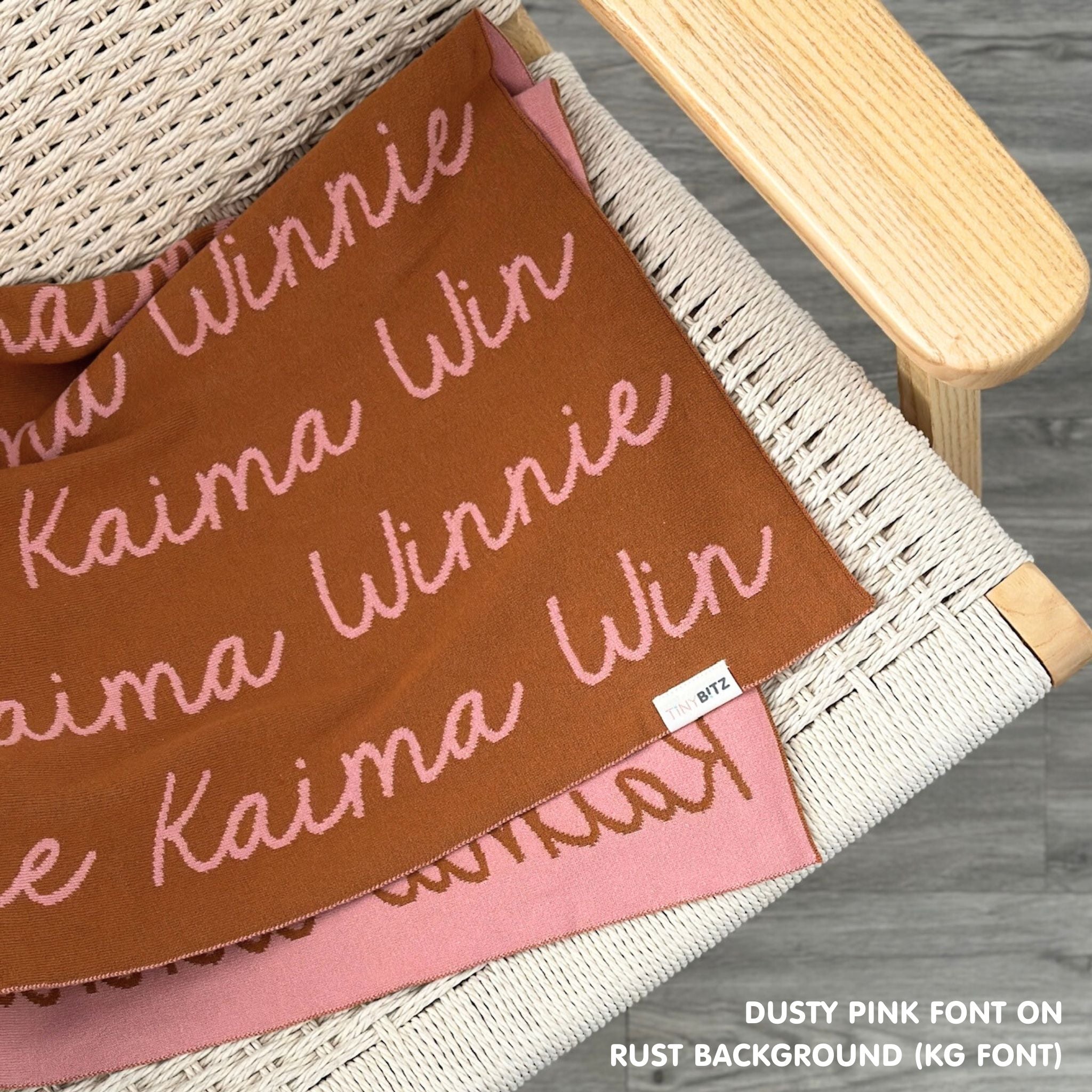 Personalized Blanket for Pets (Rust Background)