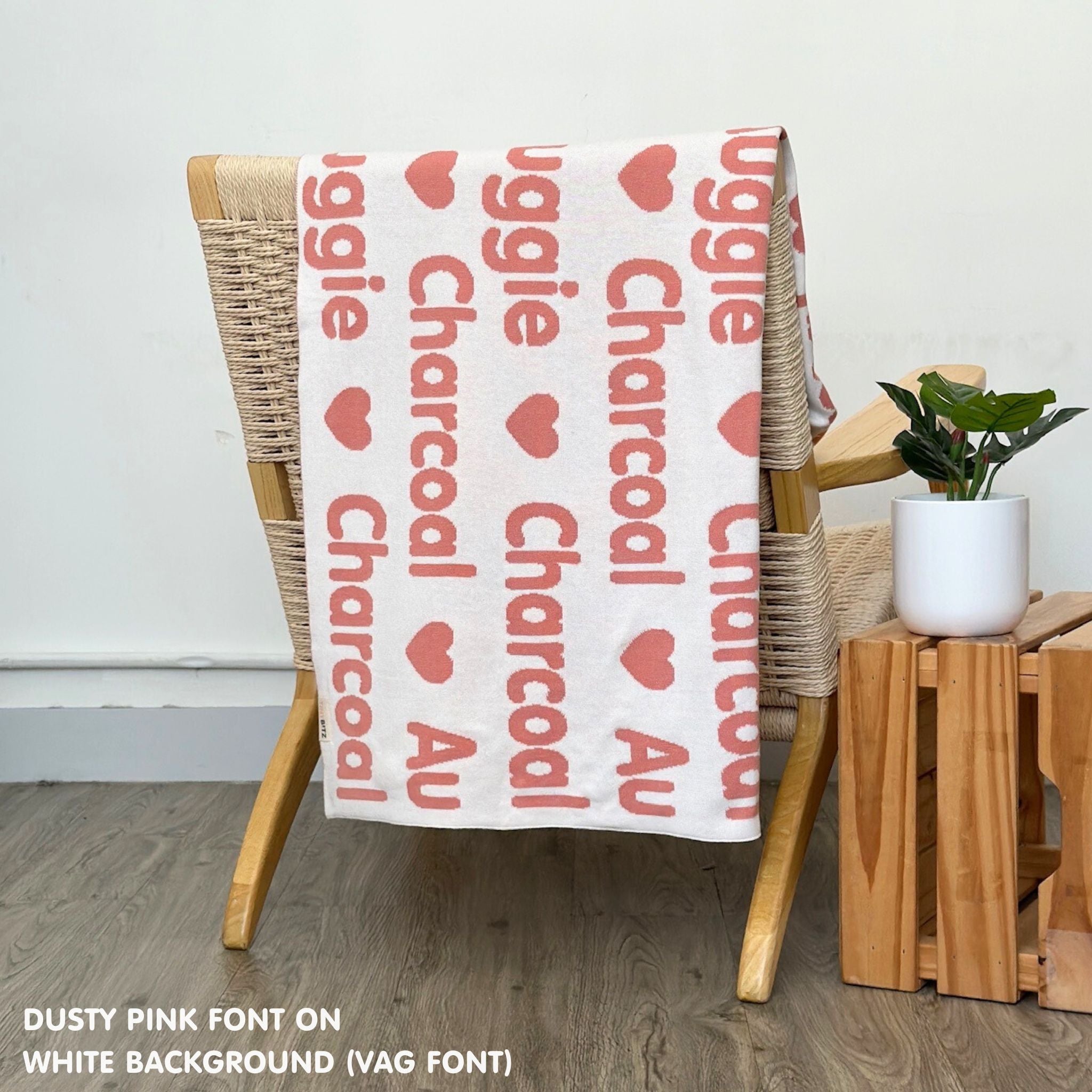 Personalized Blanket for Adults (White Background)