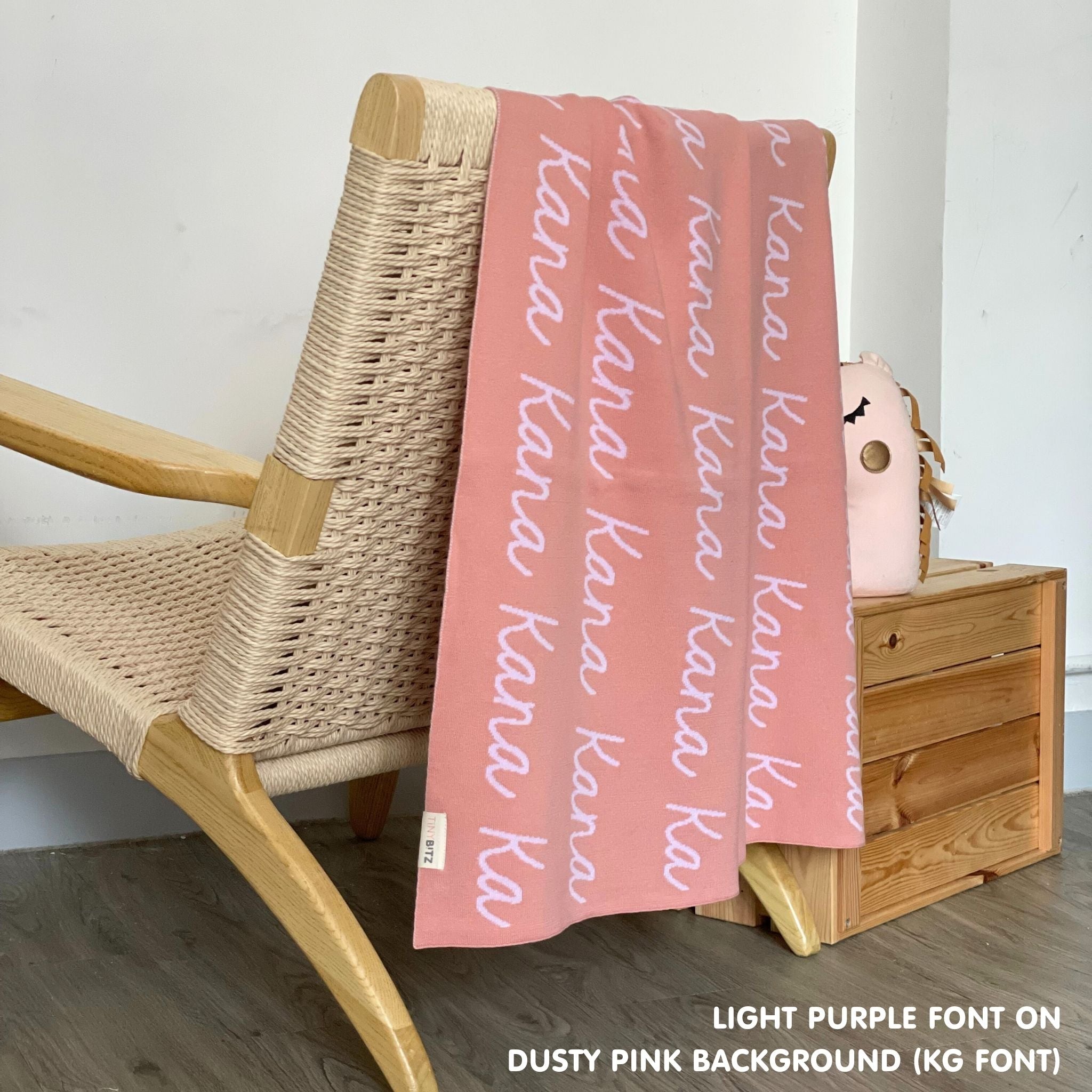 Personalised pet blanket with name Kana, custom dog blanket by TinyBitz, cozy gift for dogs.