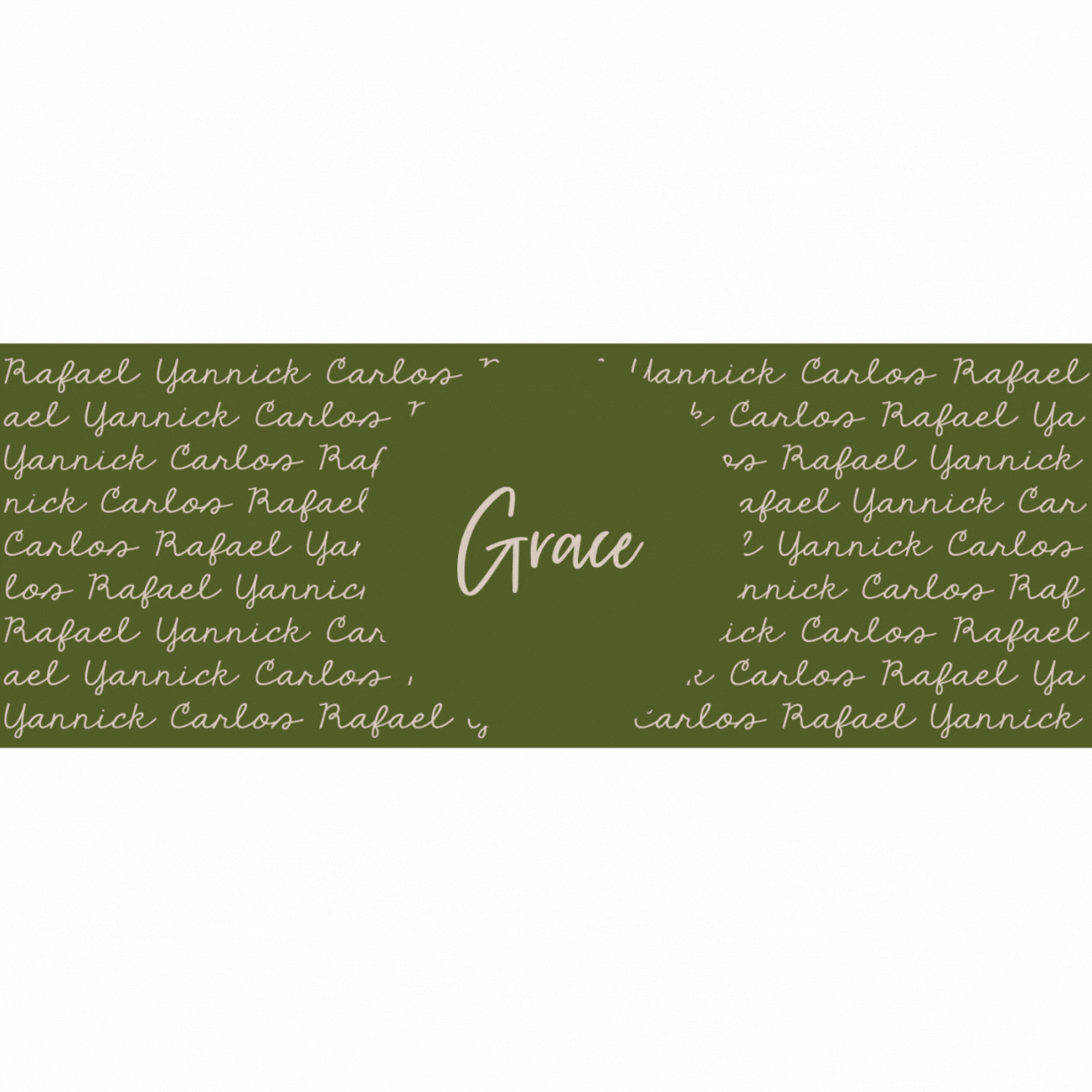 Personalized blanket with mum's name in the centre surrounded by her kids' names, custom made by TinyBitz.