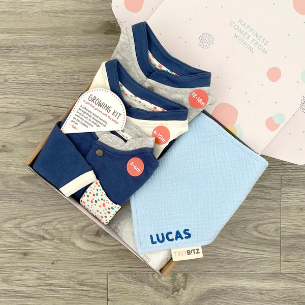 Personalized Growing Gift Set for Baby Boys