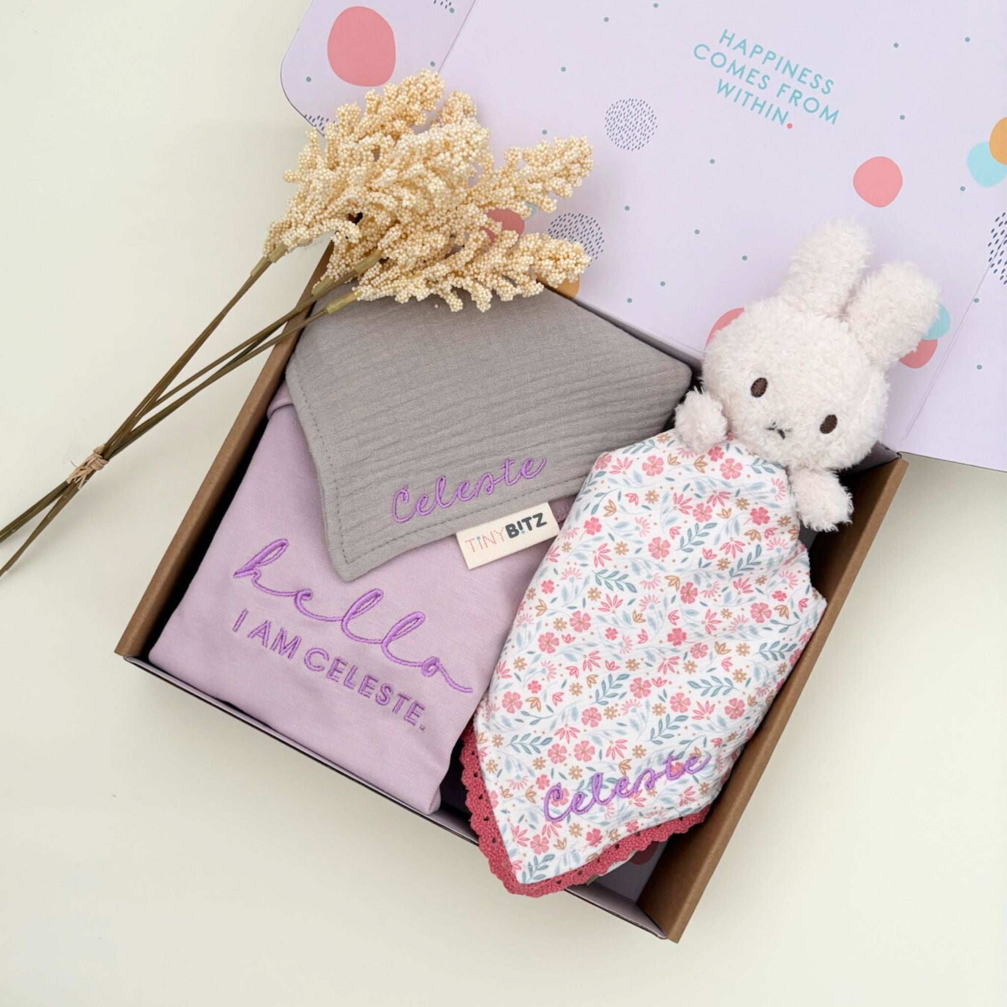 Personalized Miffy Gift Set for Baby Girls