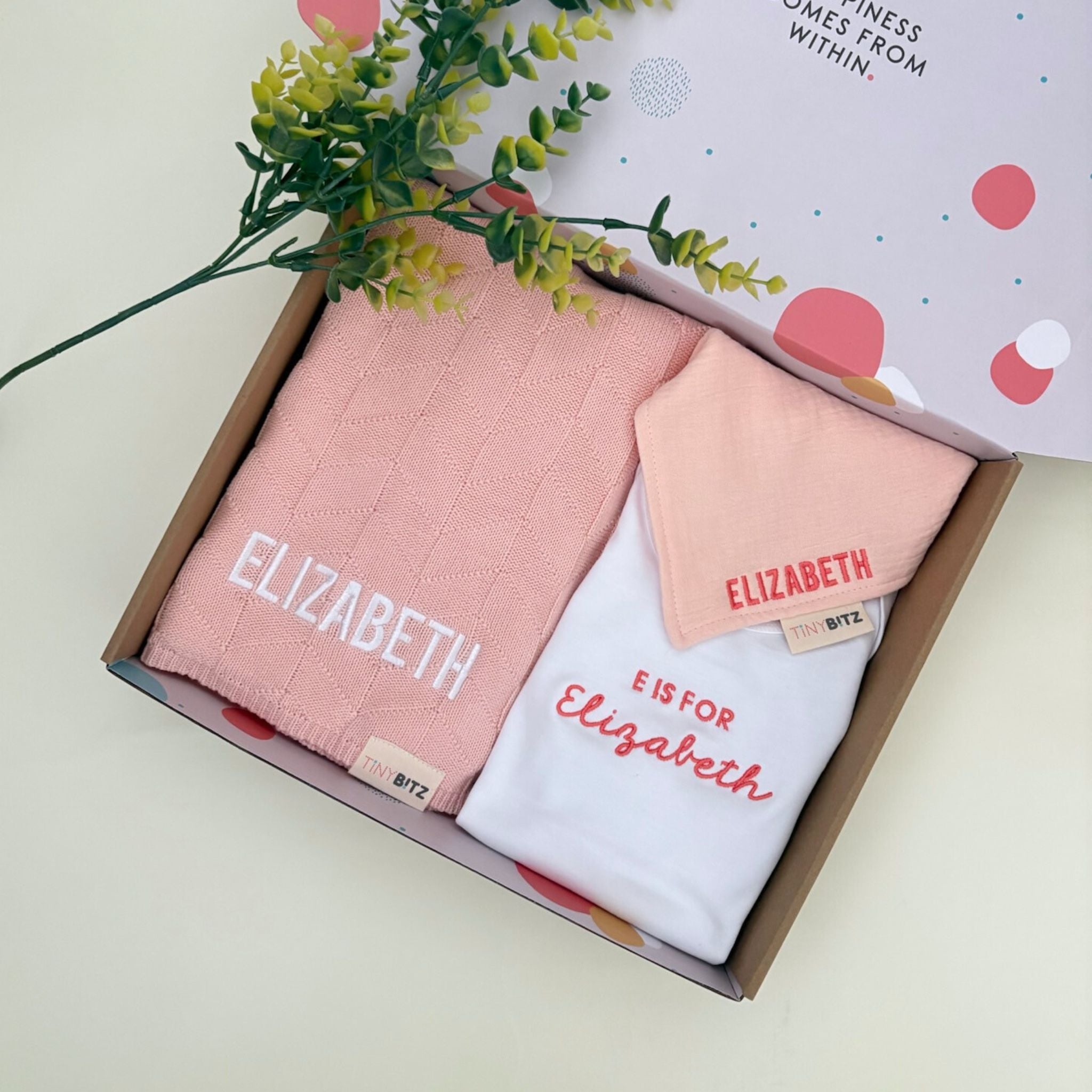 Embroidery Blanket Set for Baby Girls