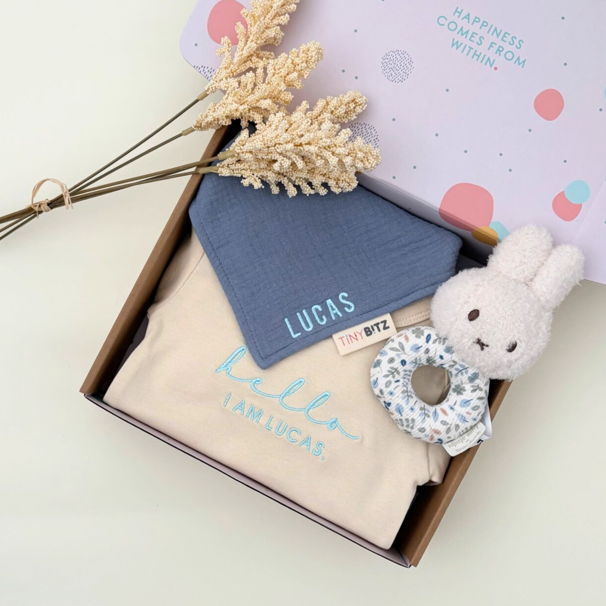 Personalized Miffy Gift Set for Baby Boys