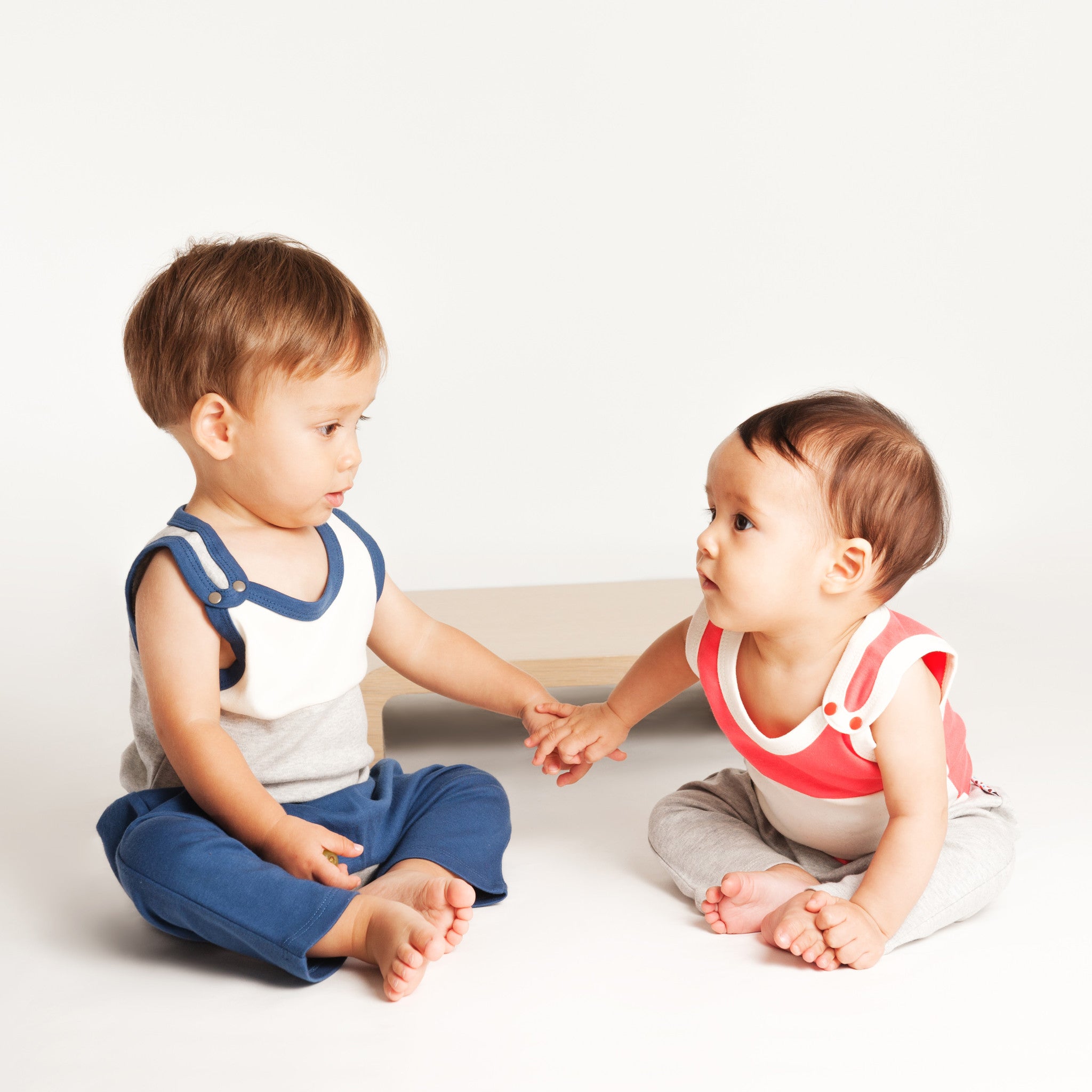 Singlet and Roomie Set (Tiny Dots - Cream)