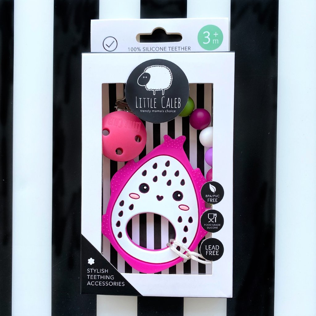 Little Caleb: Cute Dragon Fruit Teether