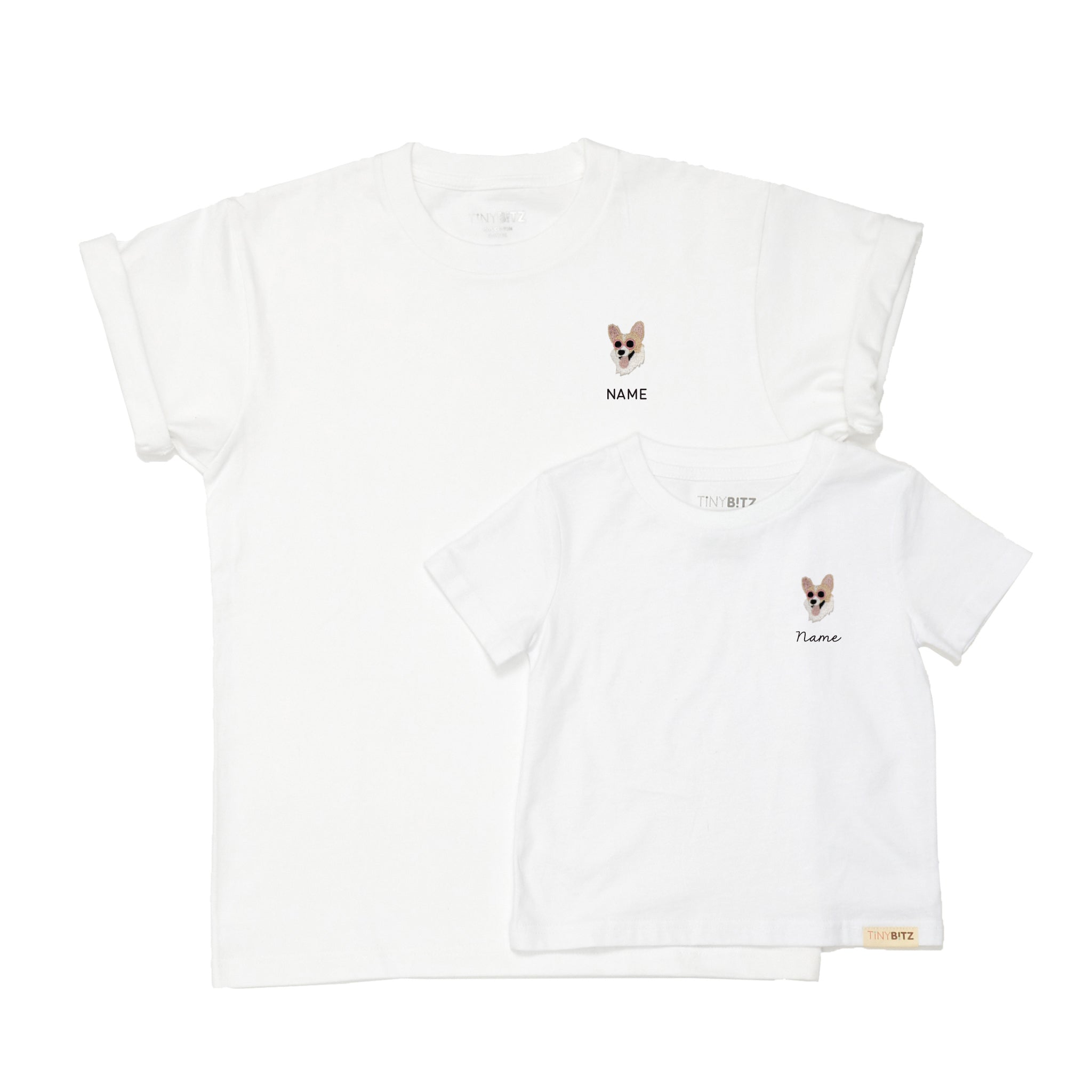 TinyBitz x GG: Personalized Tee (Corgi)