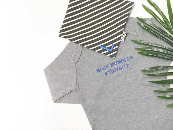 G I V E A W A Y: BABY MUMBLES Organic Bodysuits