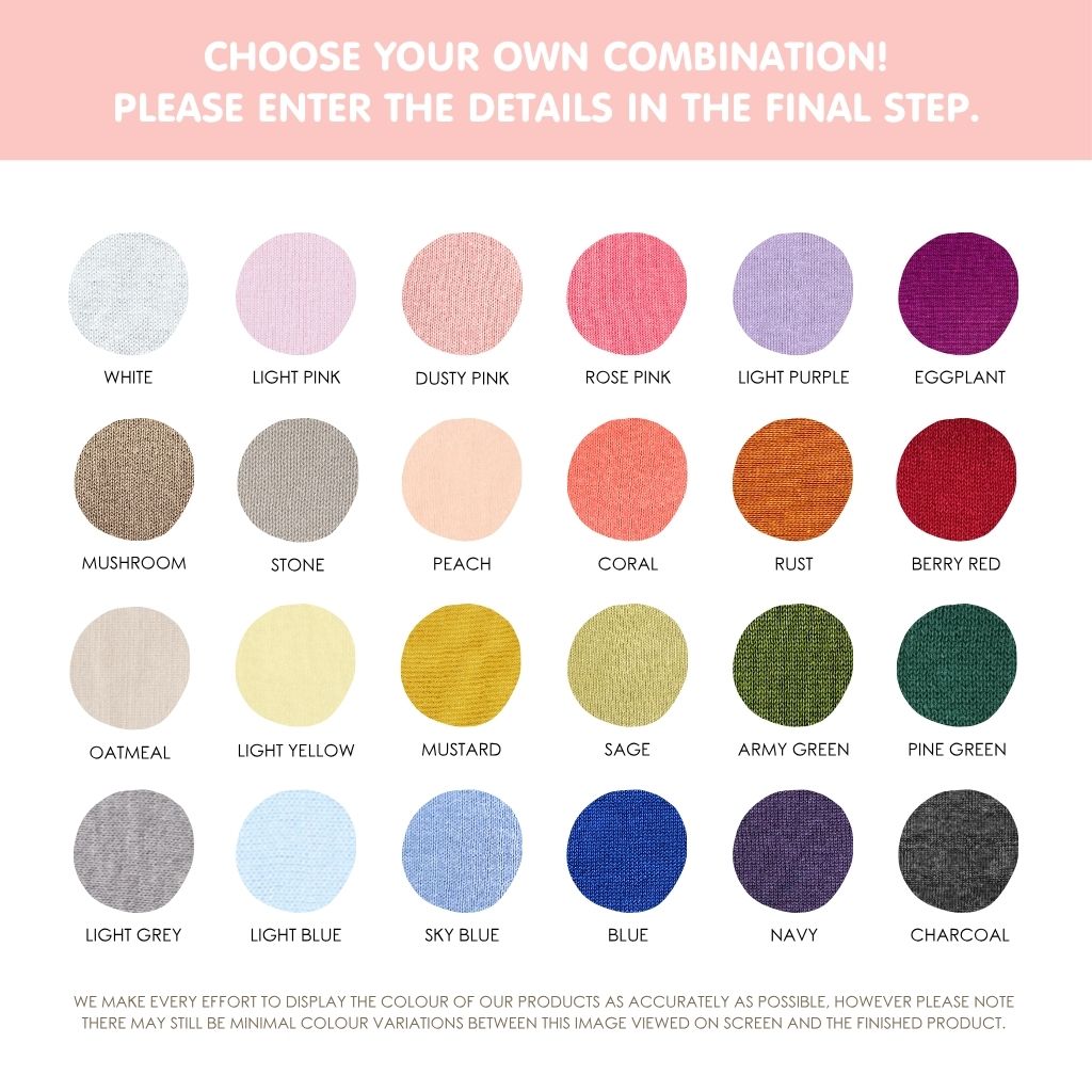 Blanket Colour Combinations (Girls)