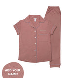 The Silver Lining: Ruby (Dark Rose) Women's Pyjama Set