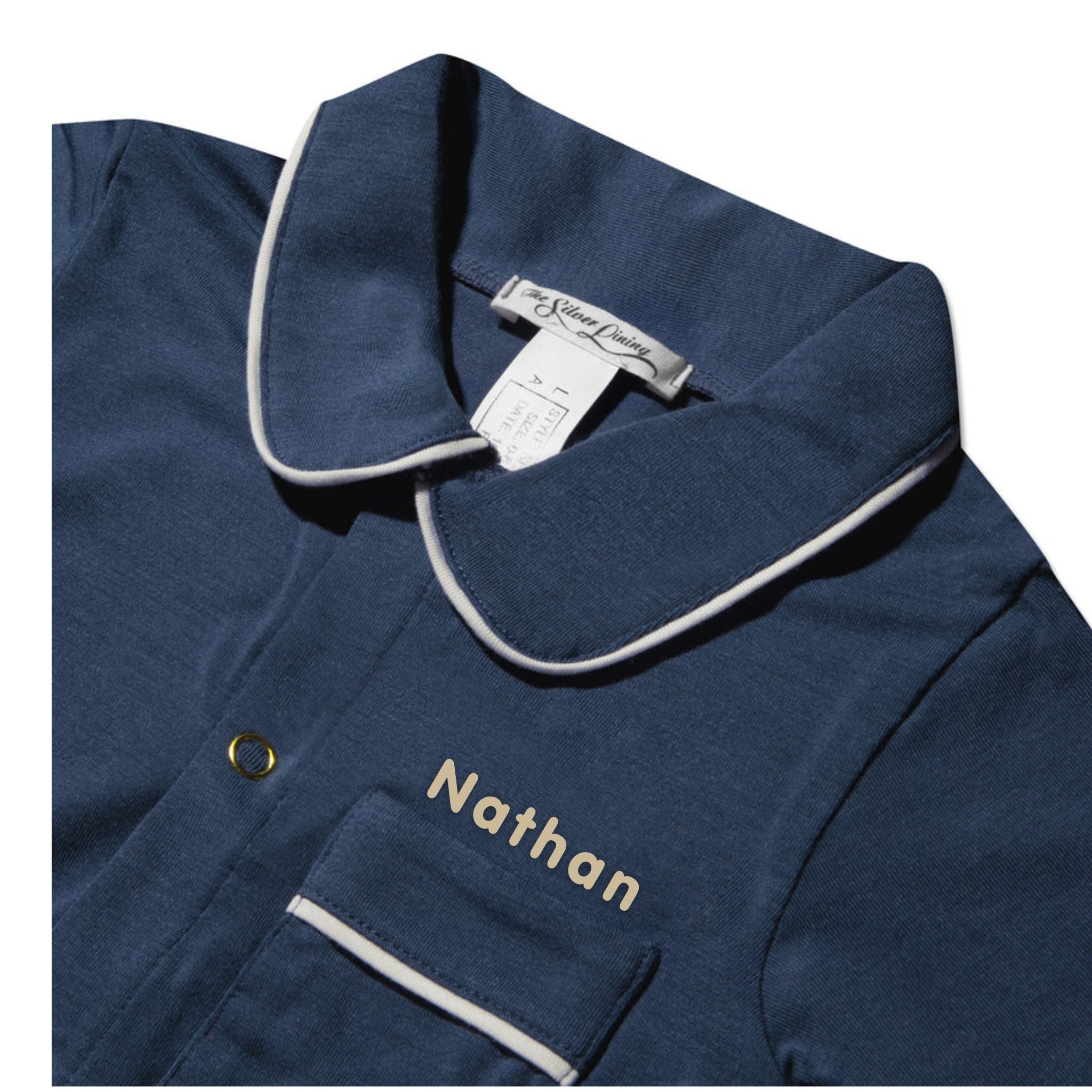 The Silver Lining: Reene (Blue) Infant's Pyjama