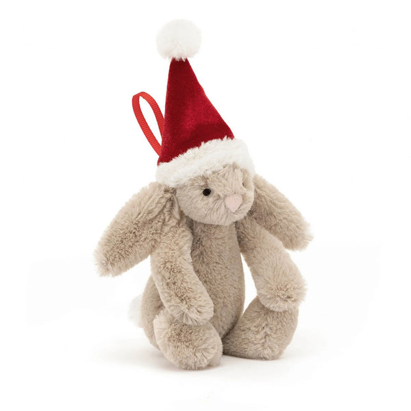 Jellycat Soft Toy: Bashful Christmas Bunny Decoration
