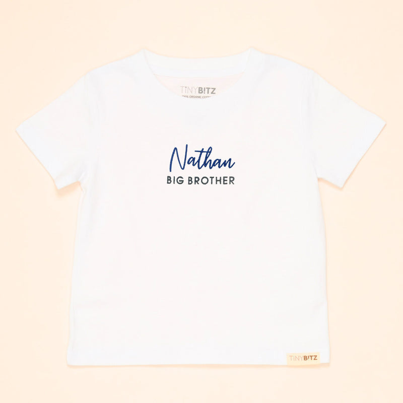 Kids Tee: Big Brother with Name