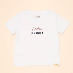 Kids Tee: Big Sister with Name