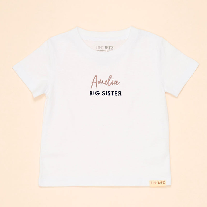 Kids Tee: Big Sister with Name