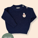 Confetti Sweater for Babies and Kids (Navy)