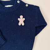 Confetti Sweater for Babies and Kids (Navy)