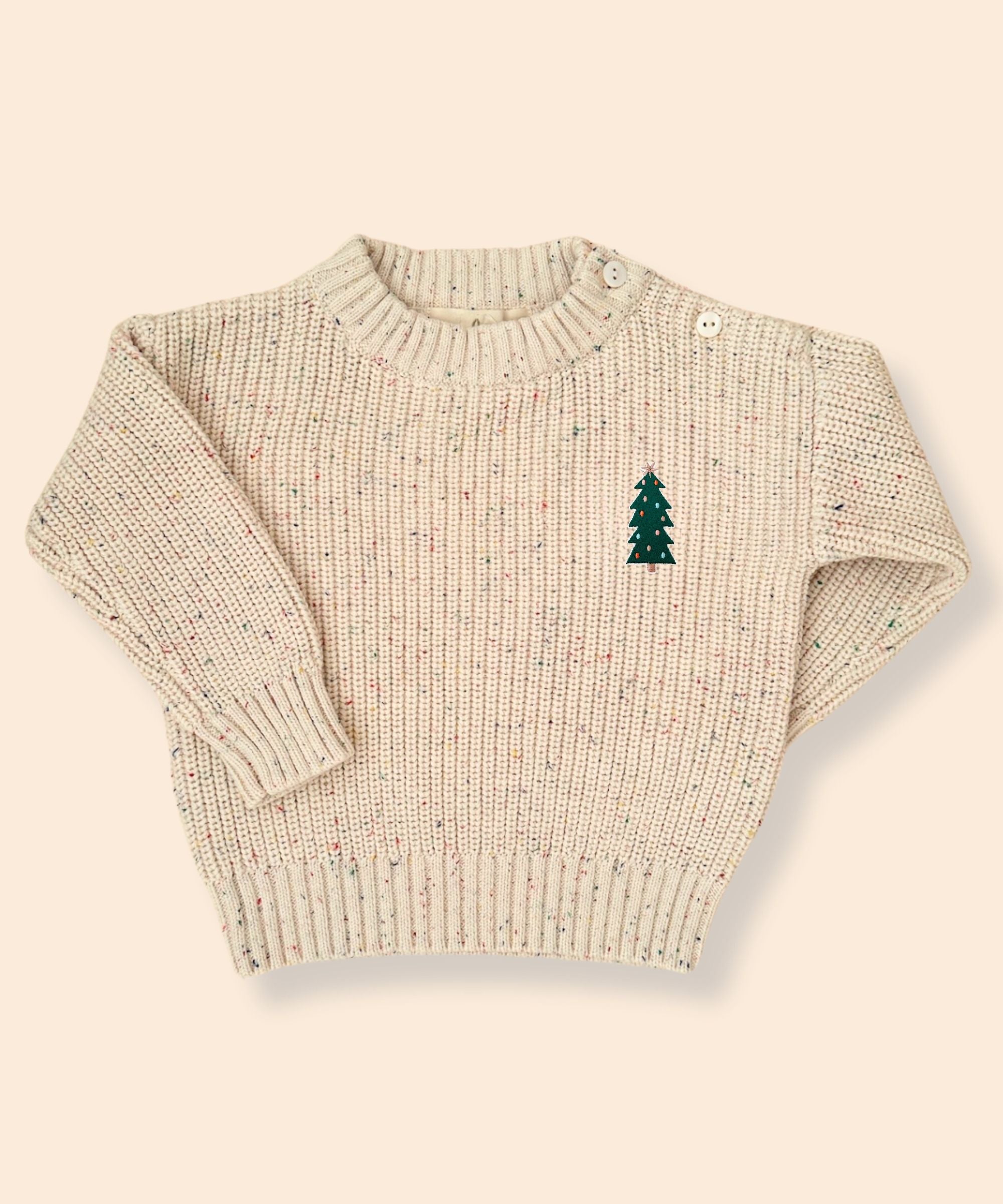 Confetti Sweater for Babies and Kids (Cream)