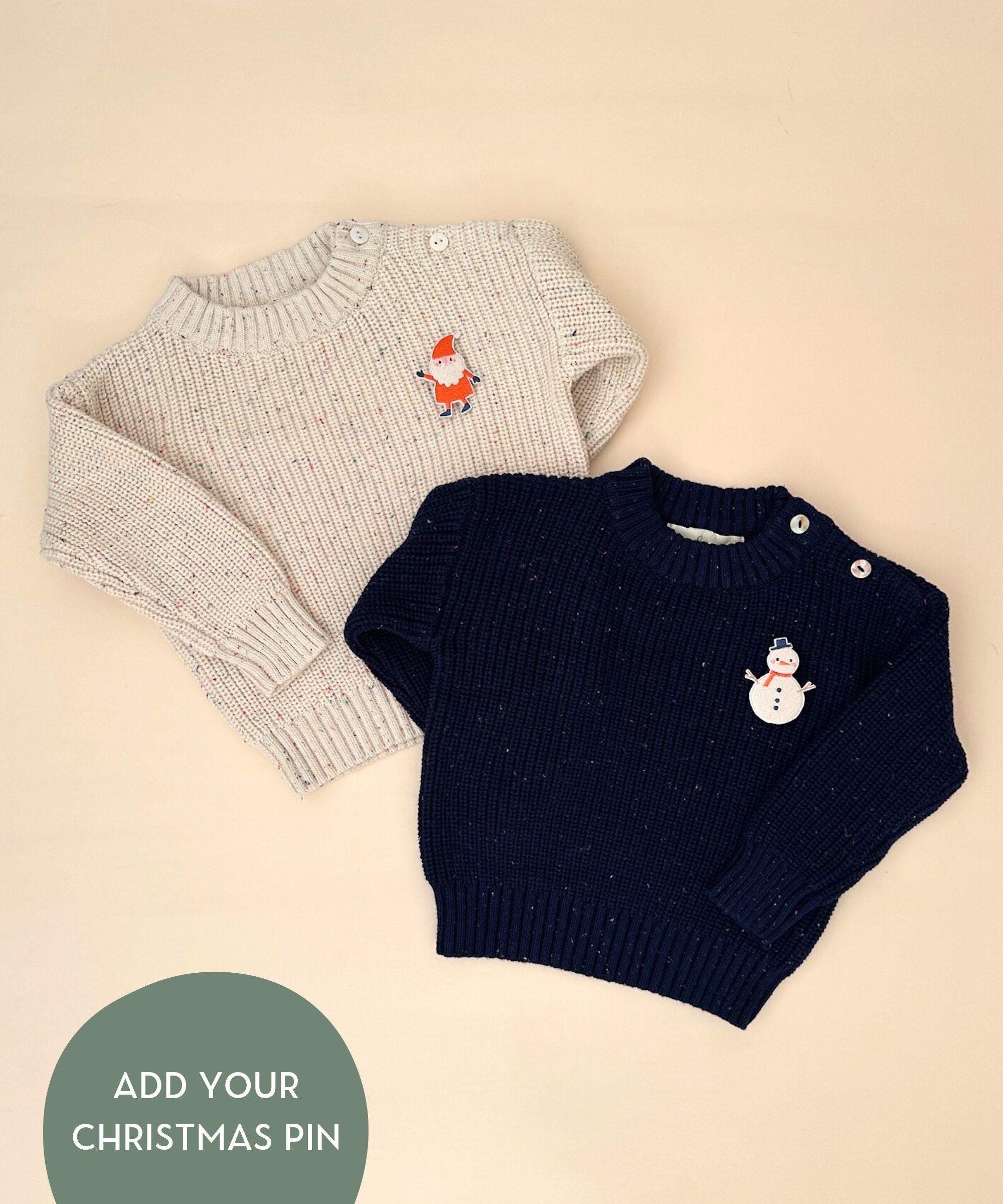 Confetti Sweater for Babies and Kids (Cream)