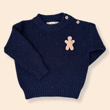 Confetti Sweater for Babies and Kids (Navy)