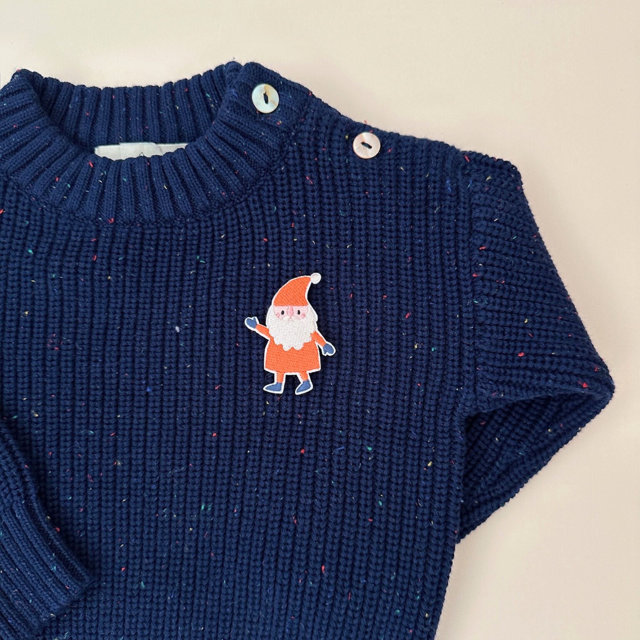 Confetti Sweater for Babies and Kids (Navy)
