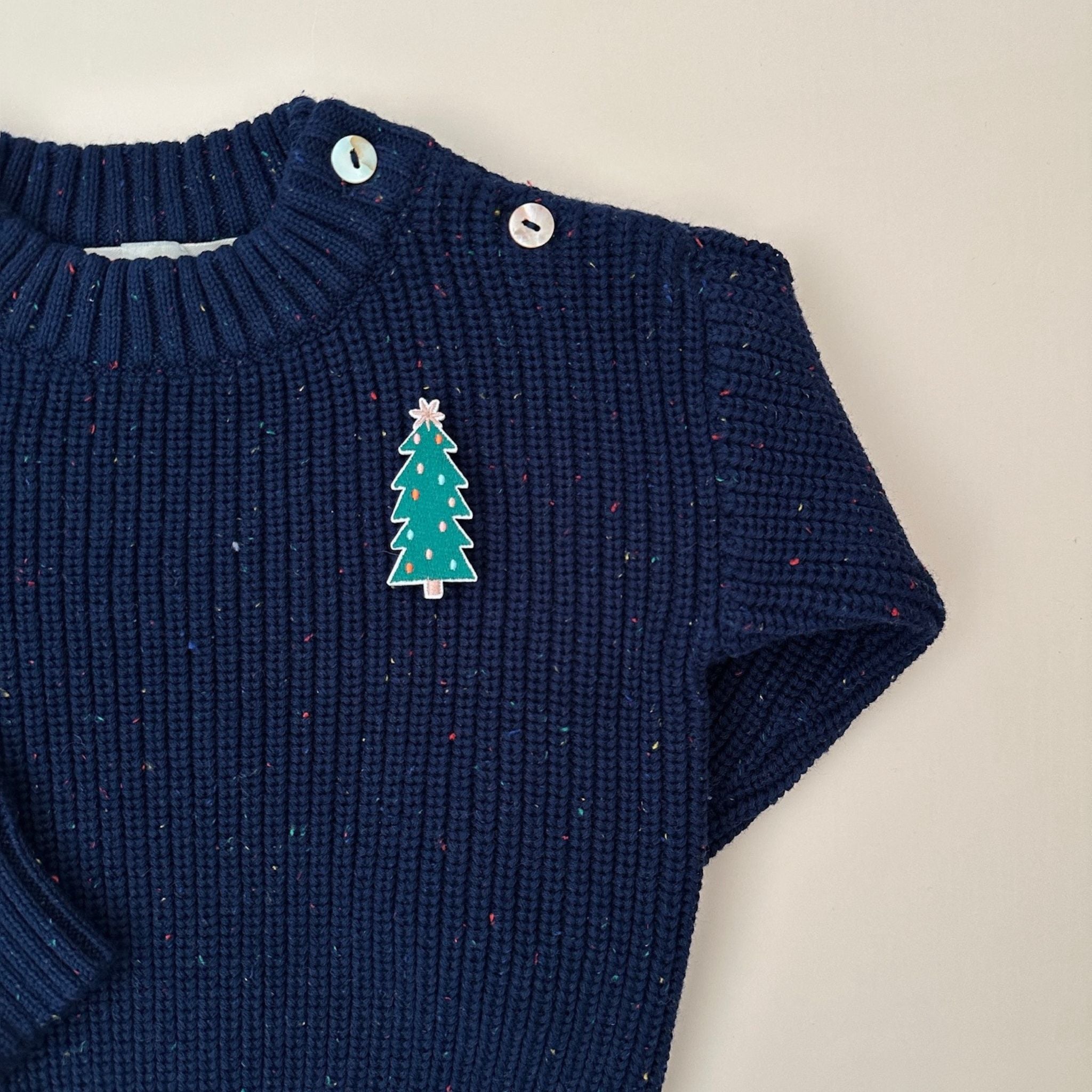 Confetti Sweater for Babies and Kids (Navy)
