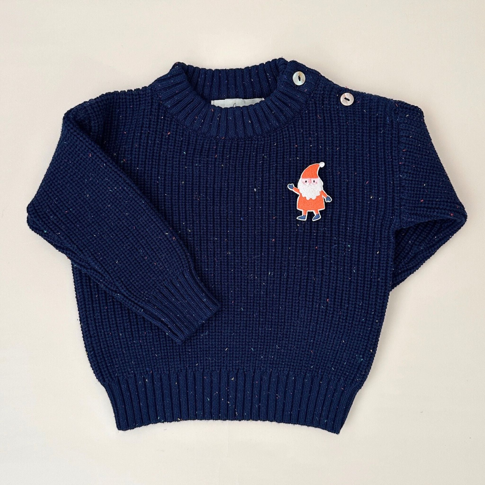 Confetti Sweater for Babies and Kids (Navy)
