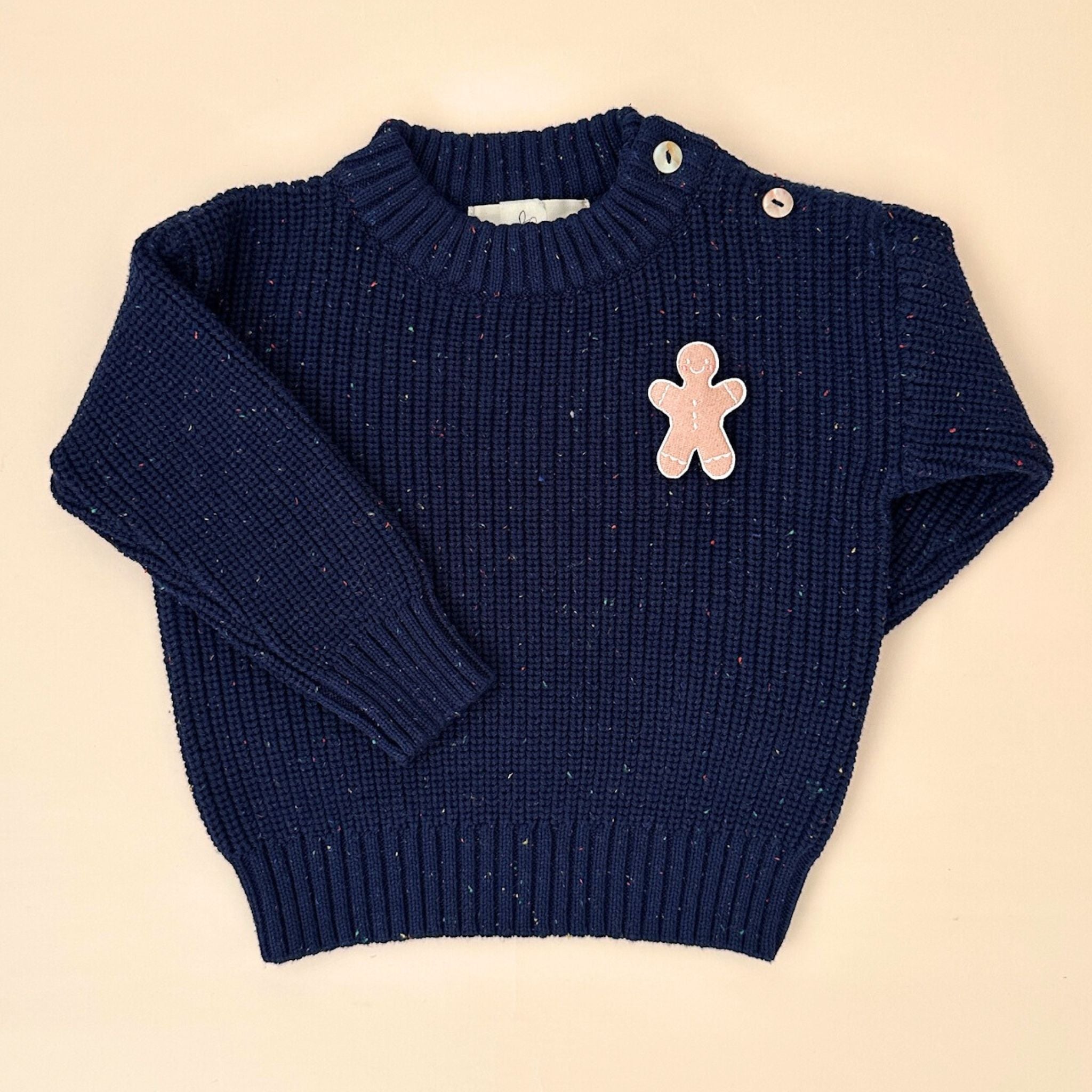 Confetti Sweater for Babies and Kids (Navy)