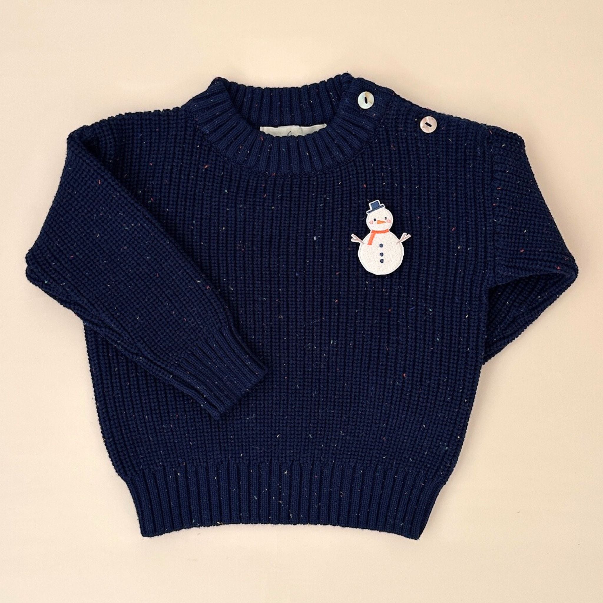 Confetti Sweater for Babies and Kids (Navy)