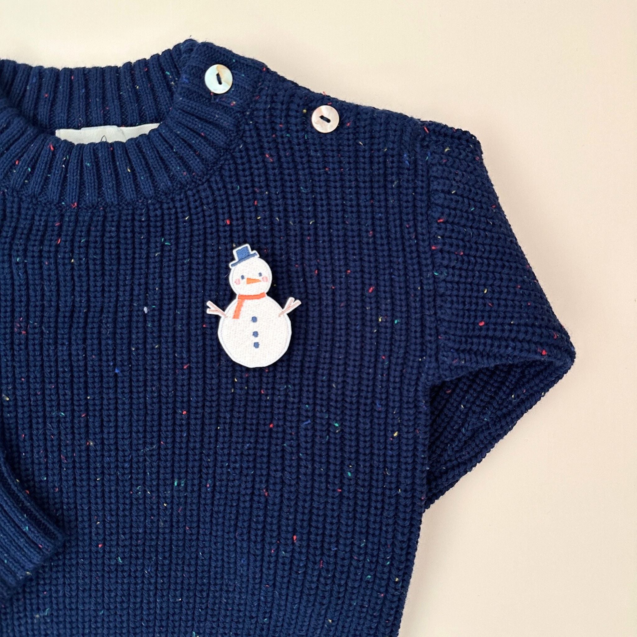 Confetti Sweater for Babies and Kids (Navy)