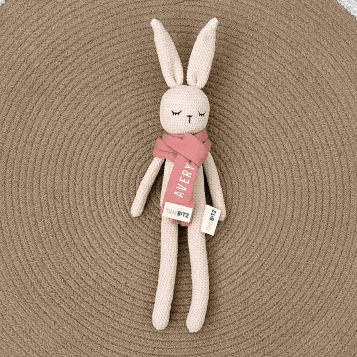 Personalized Crochet Bunny